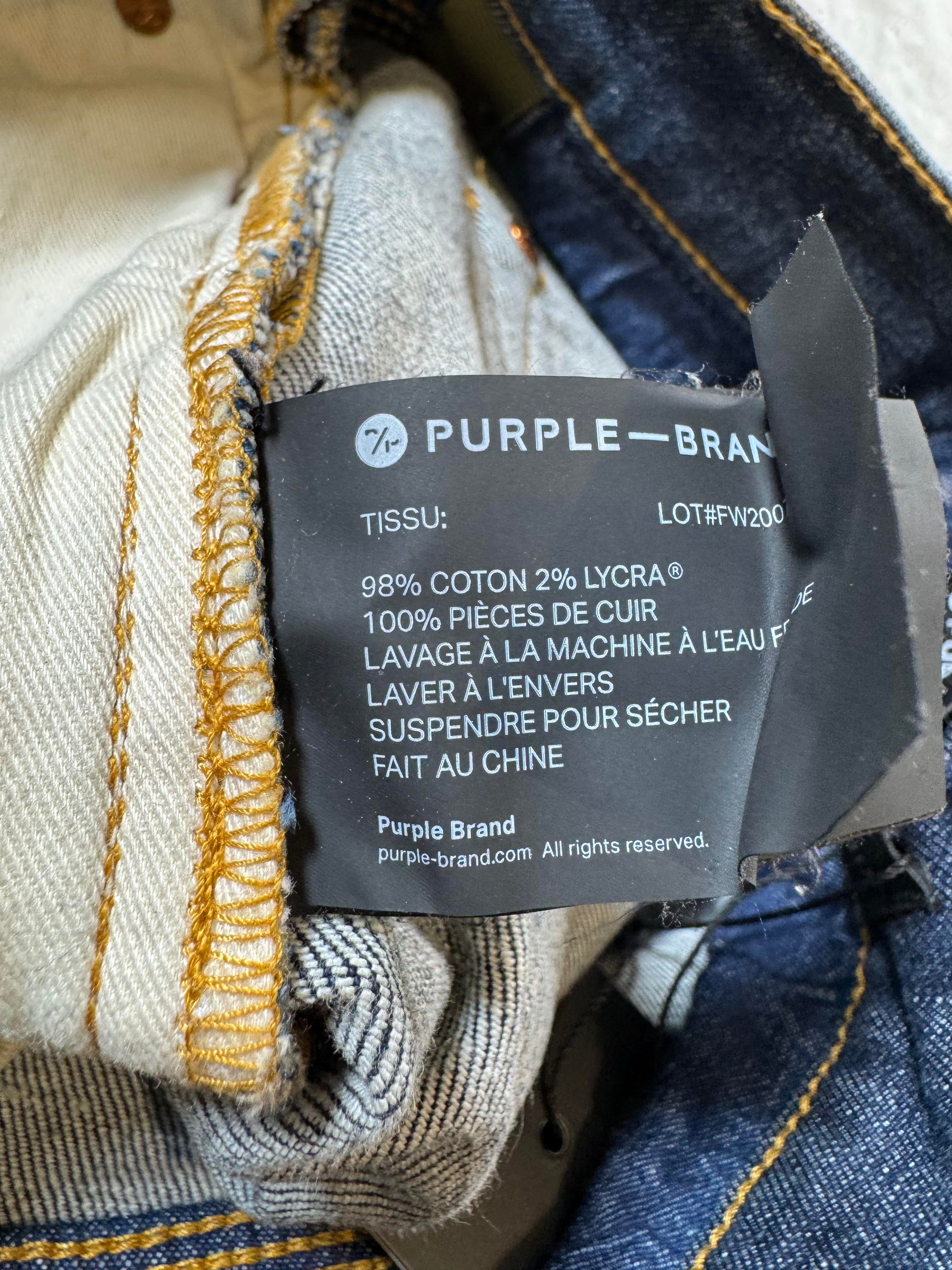 Purple Brand Navy Selvedge Jeans