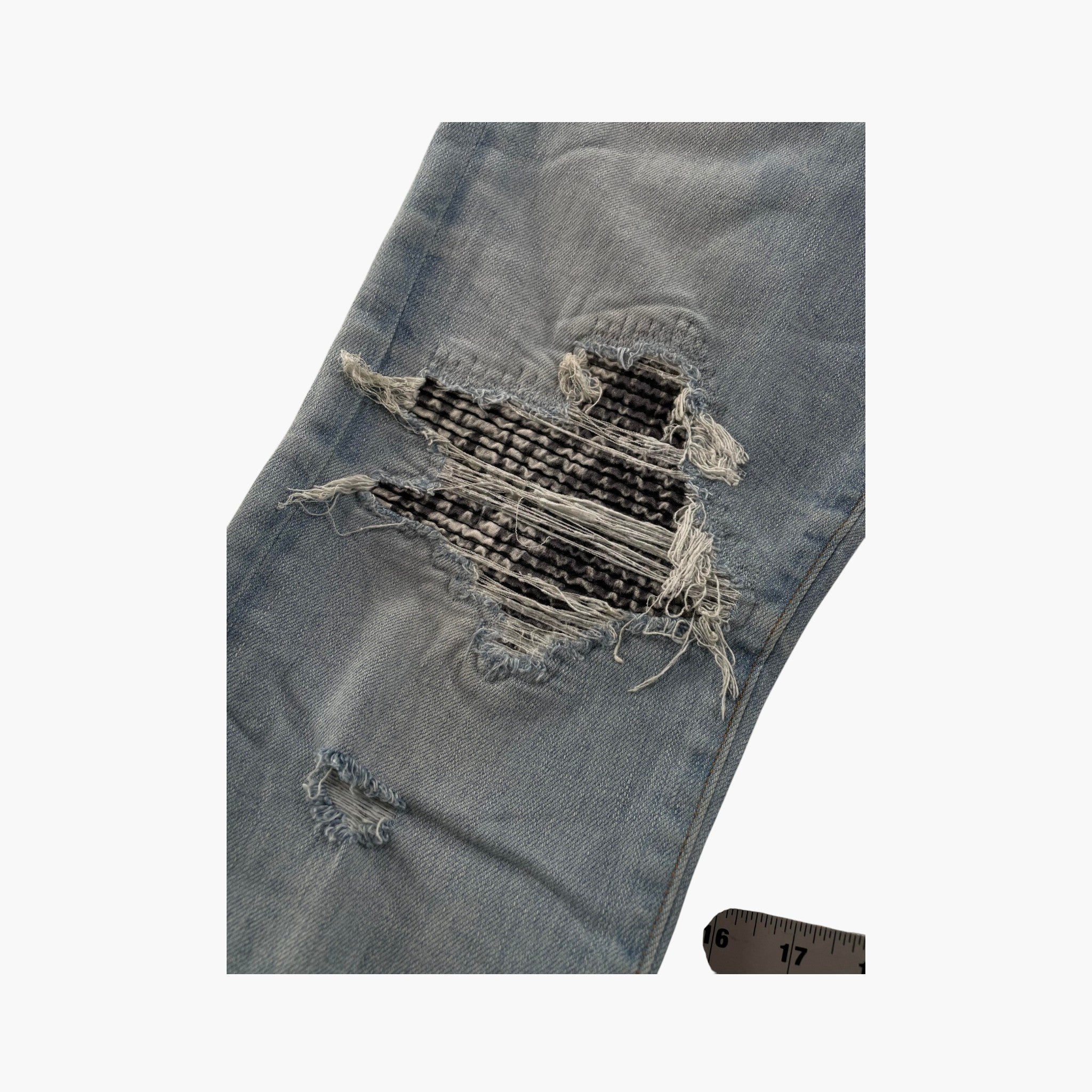 Amiri MX1 Paisley Patch Black Jeans