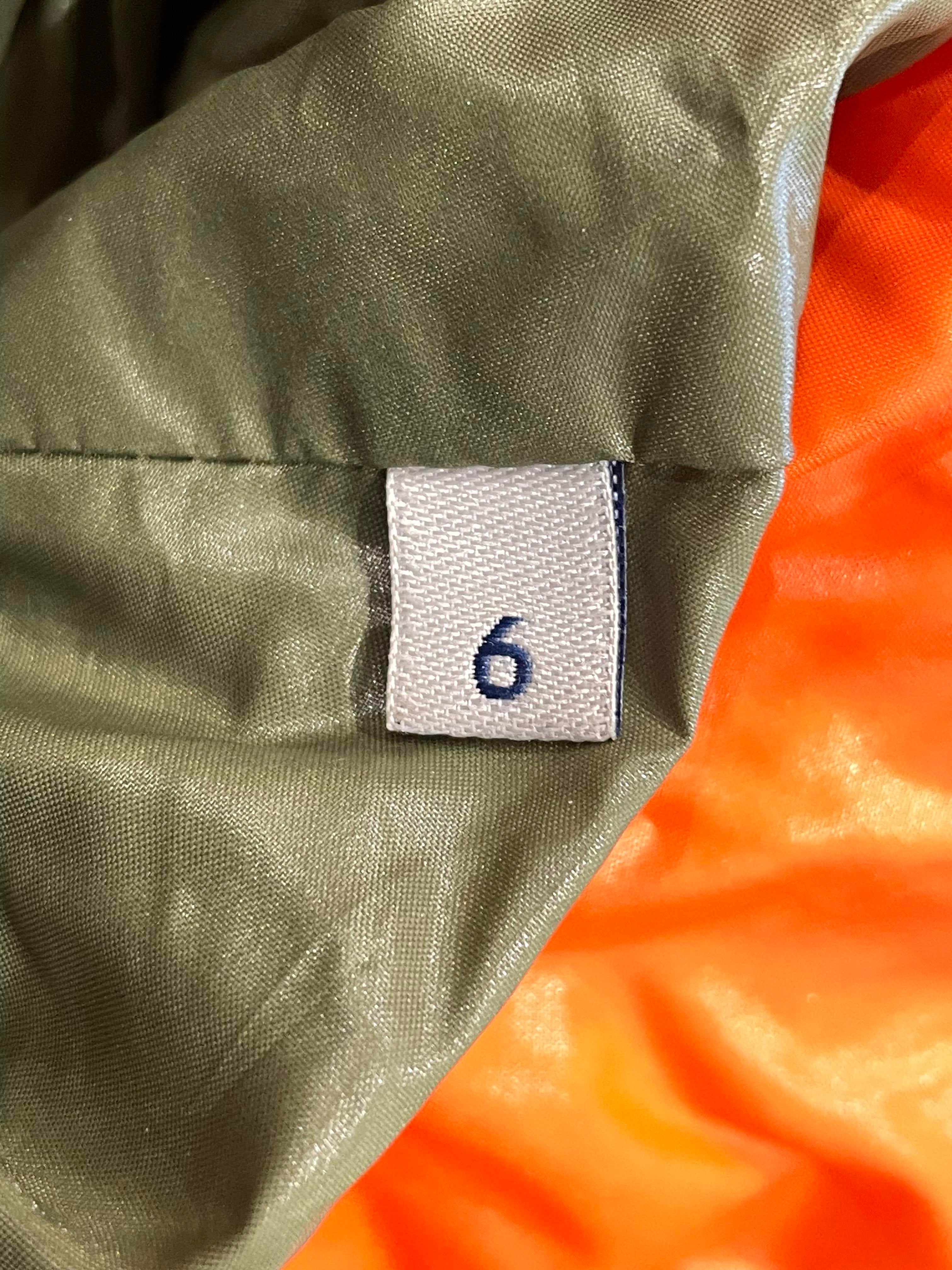 Moncler "Maya" Orange Puffer Coat