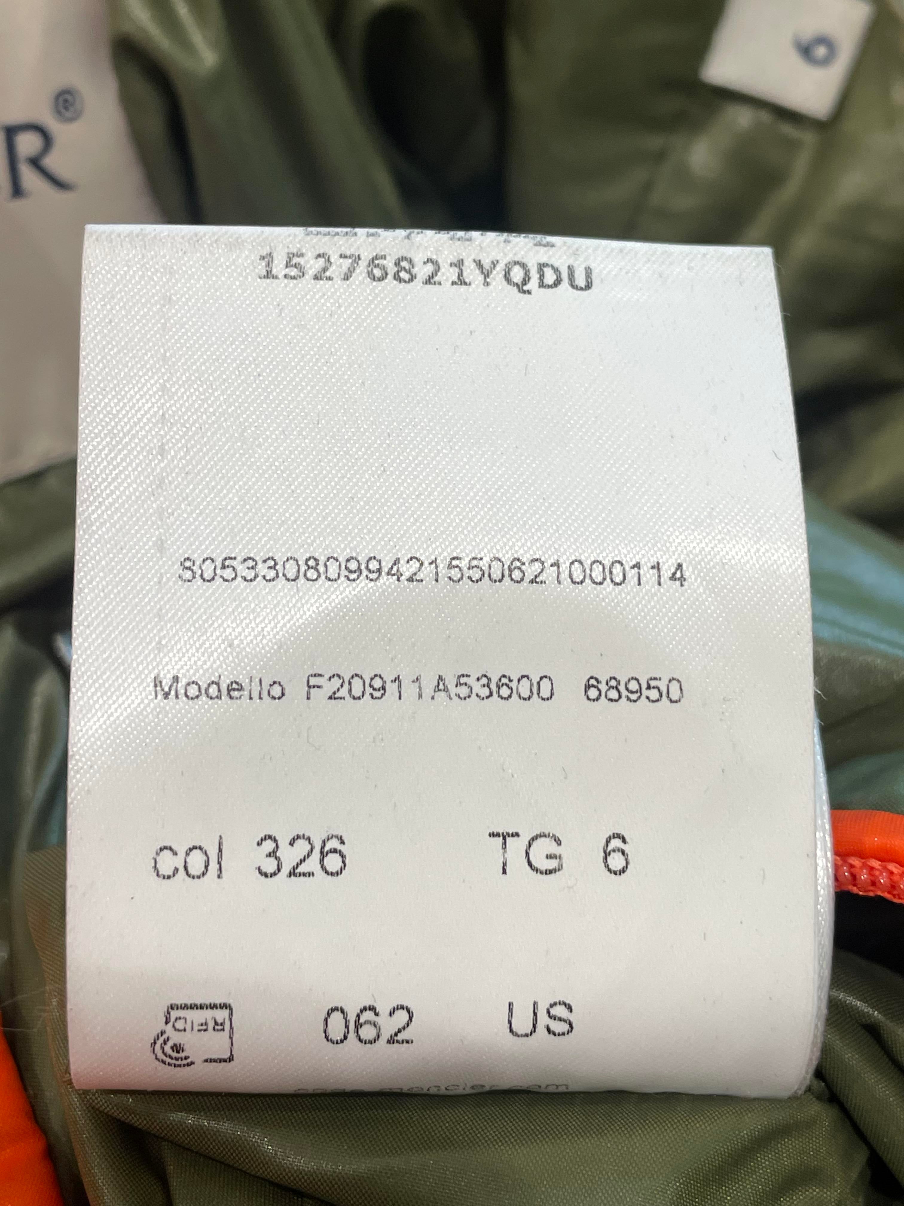 Moncler "Maya" Orange Puffer Coat