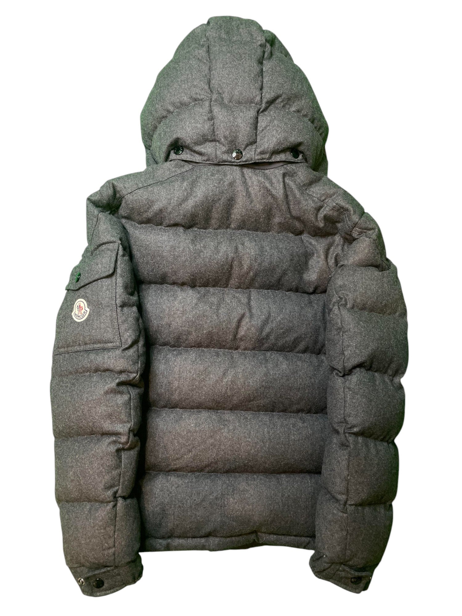 Moncler "Guibotto" Ash Grey Puffer Coat