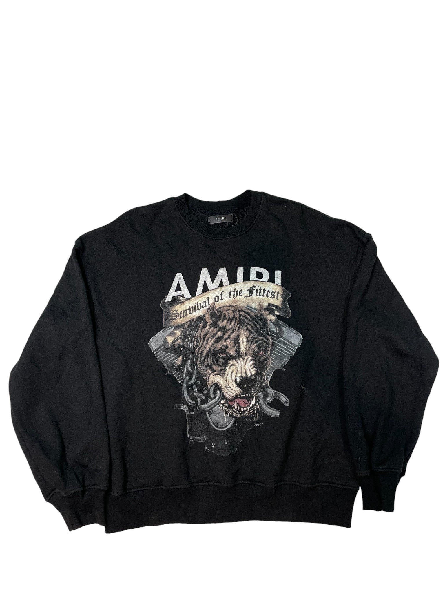 Amiri 'Pitbull' Black Crewneck