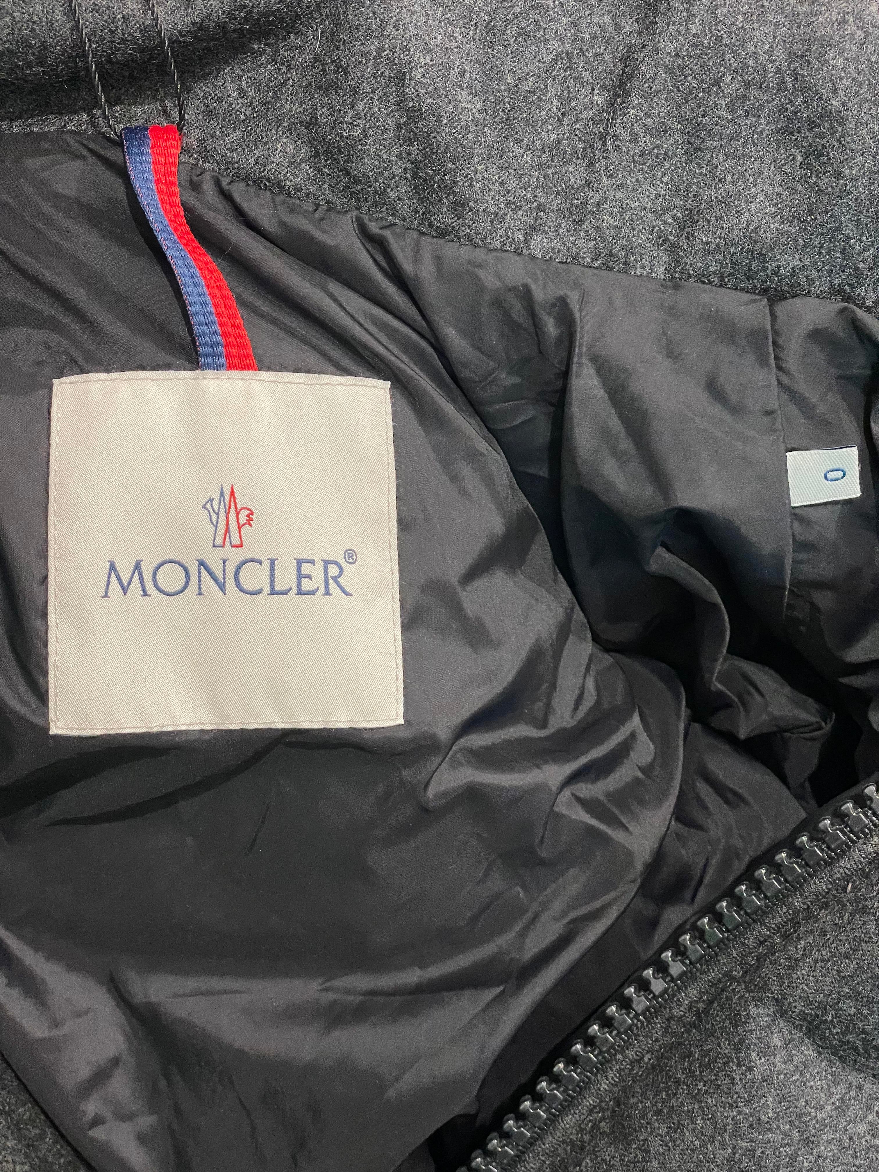 Moncler "Guibotto" Ash Grey Puffer Coat