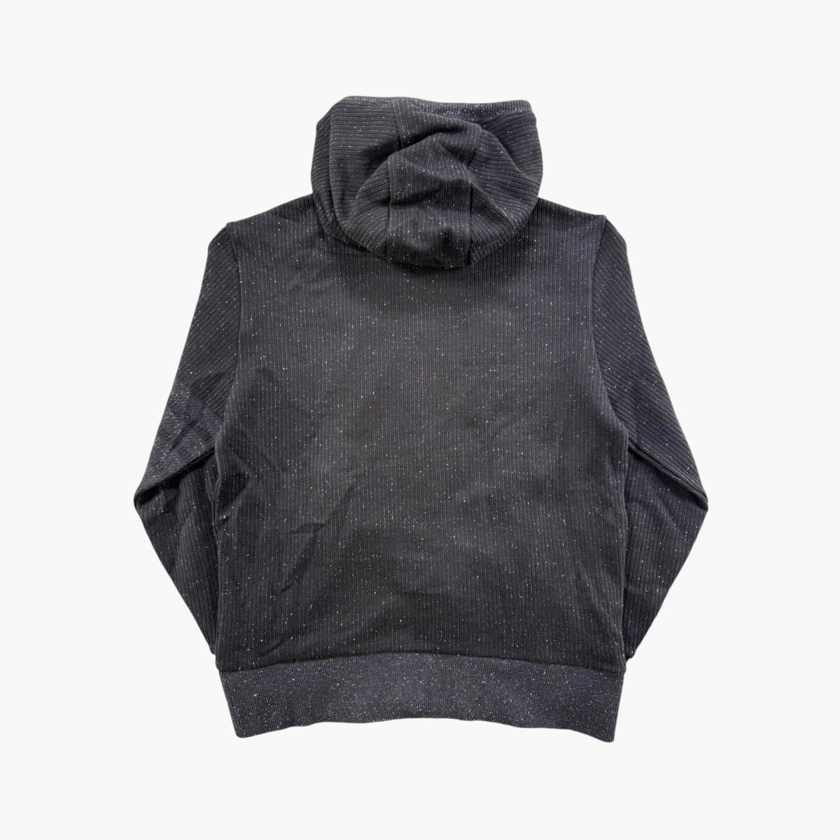 Thom Browne Silk Fleck Black Zip Up Hoodie