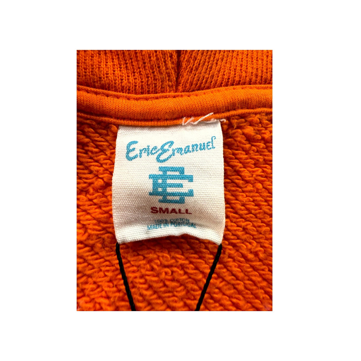 Eric Emanuel Zip Up Orange & Grey Hoodie