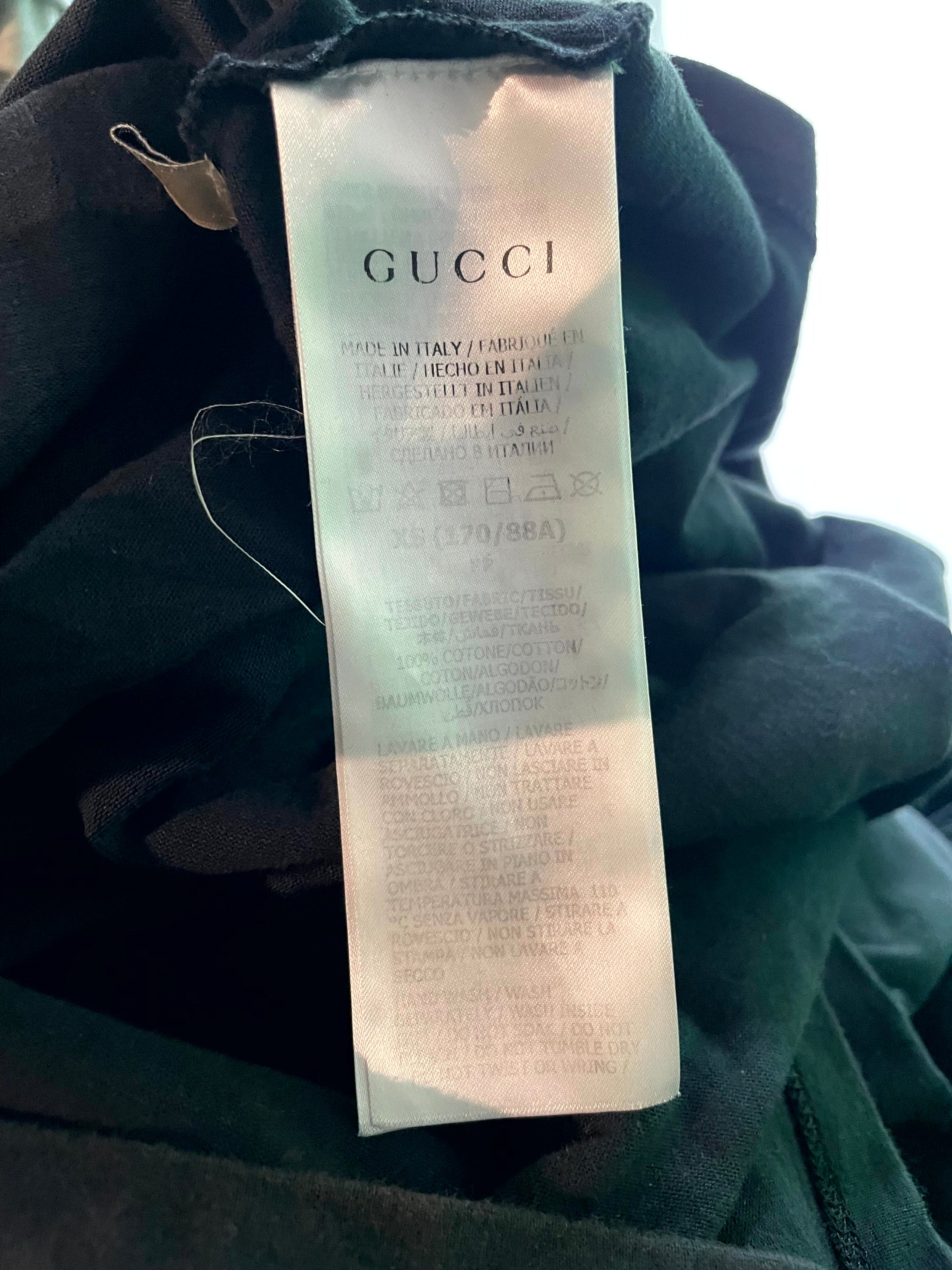 Gucci Logo Black, Red & White Tee