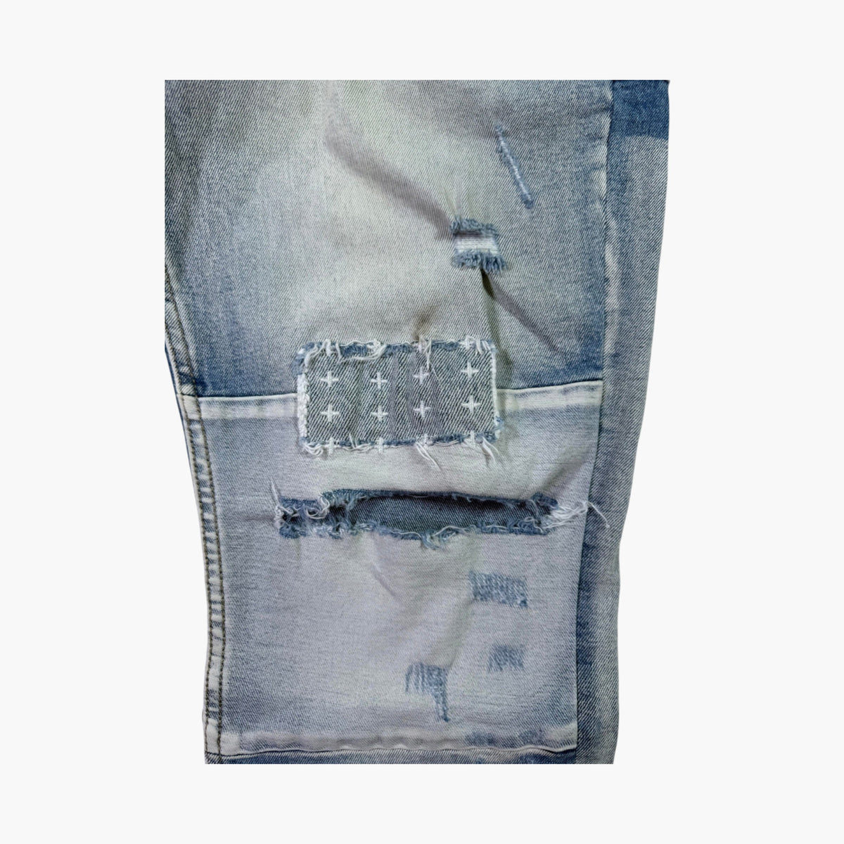 Ksubi Knee Ripped Light Wash Jeans