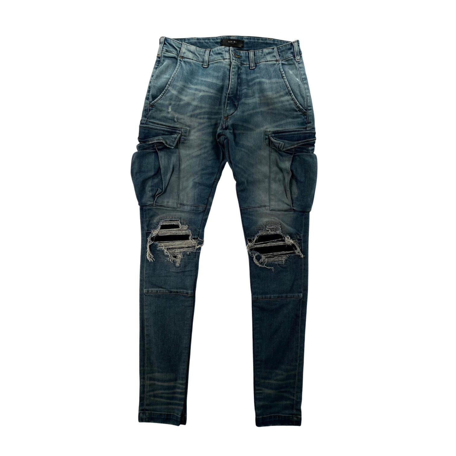 Amiri "MX1" Cargo Light Wash Jeans
