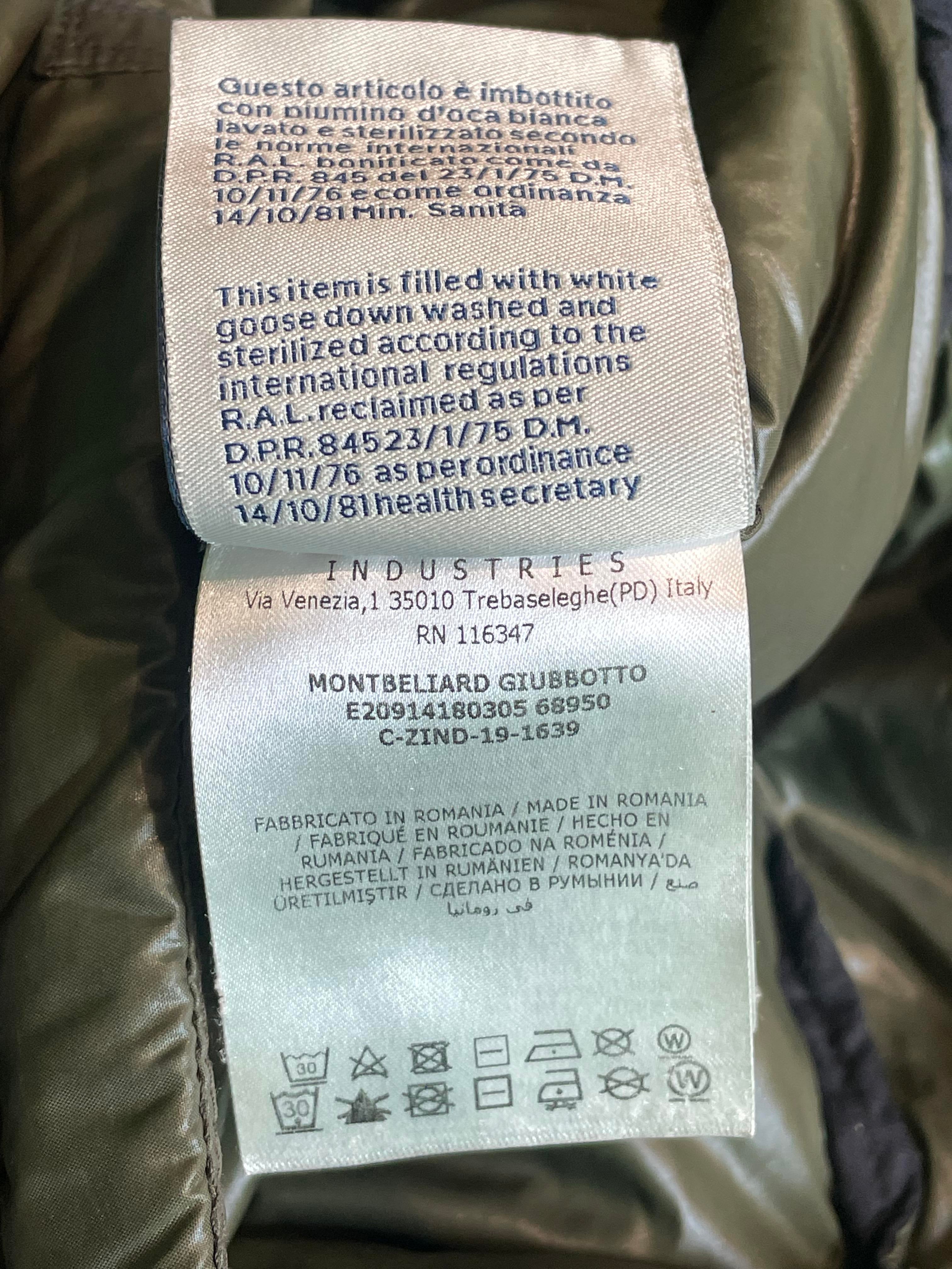 Moncler "Giubbotto" Olive Puffer Coat