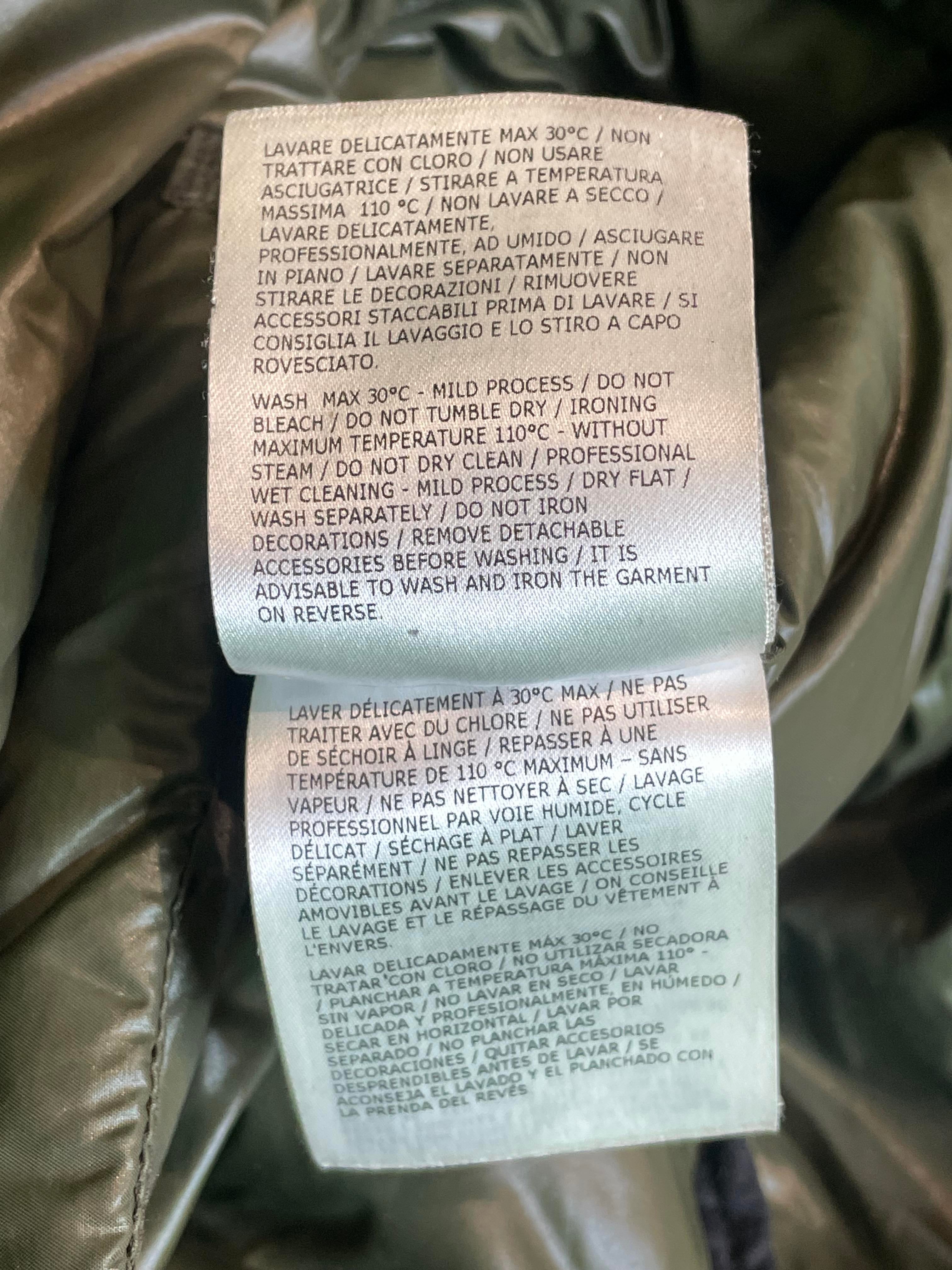 Moncler "Giubbotto" Olive Puffer Coat