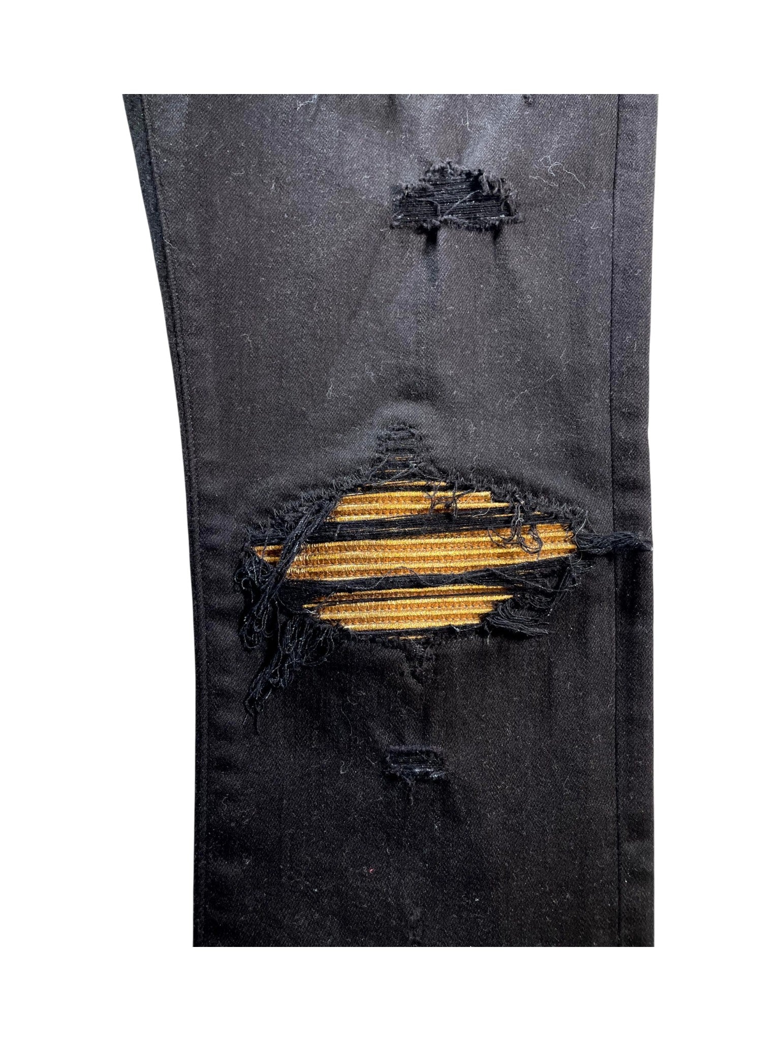 Amiri "MX1 Patch" Black & Gold Jeans