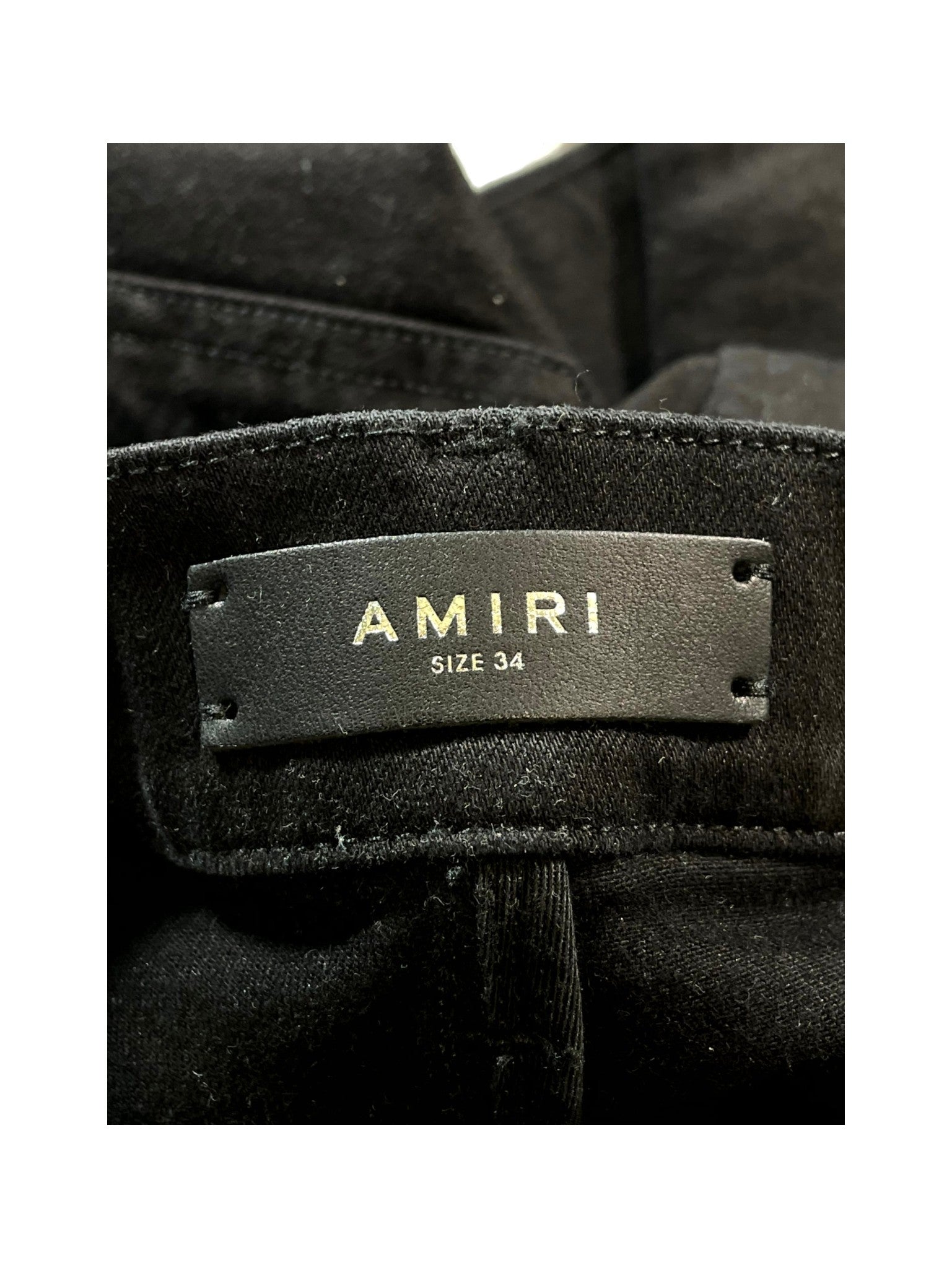 Amiri "MX1 Patch" Black & Gold Jeans