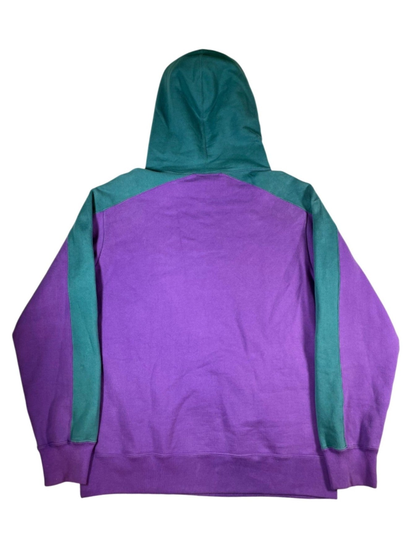 Supreme Hooded Logo Purple & Teal Hoodie