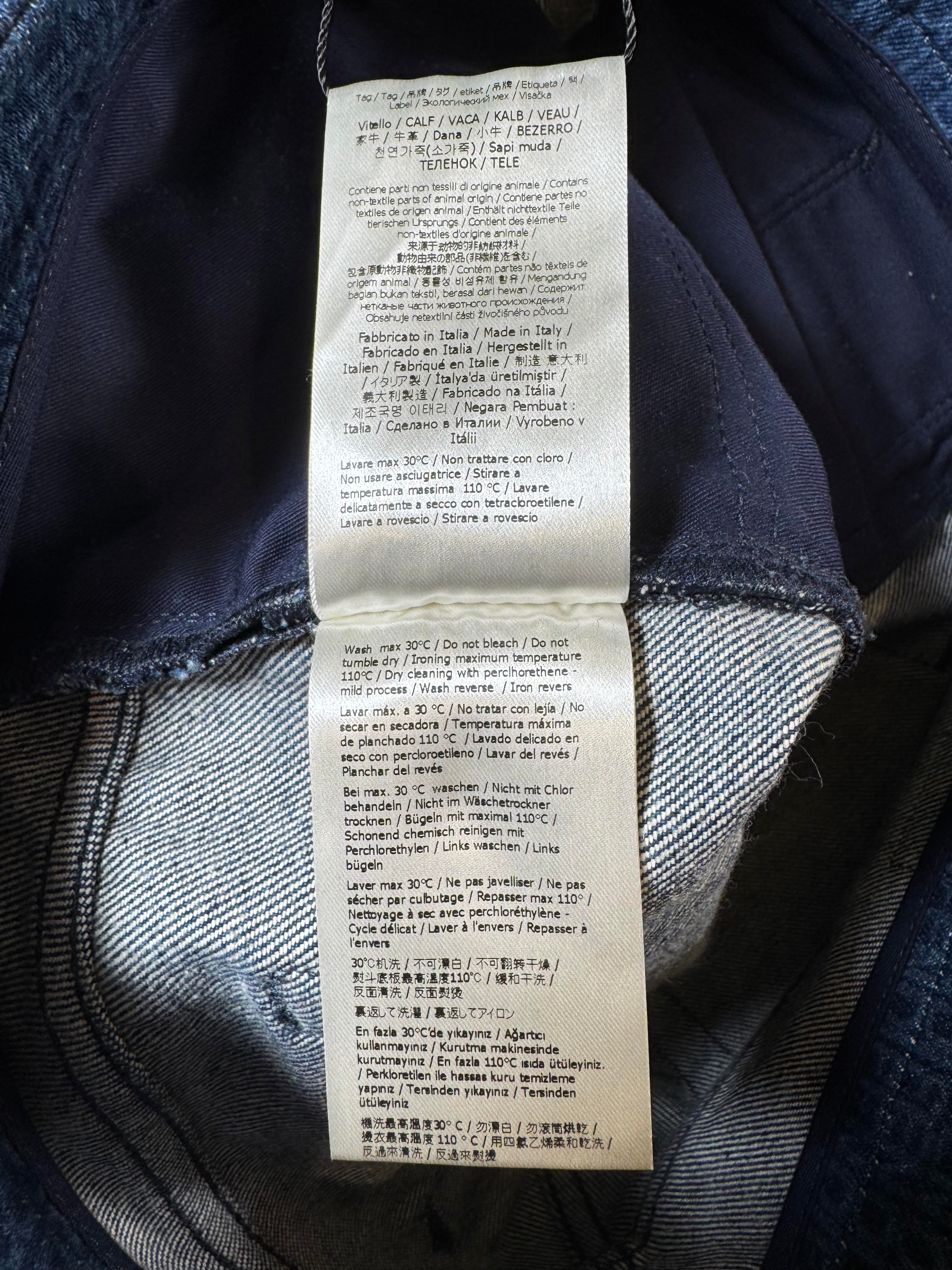 Fendi Monogram Navy Jeans