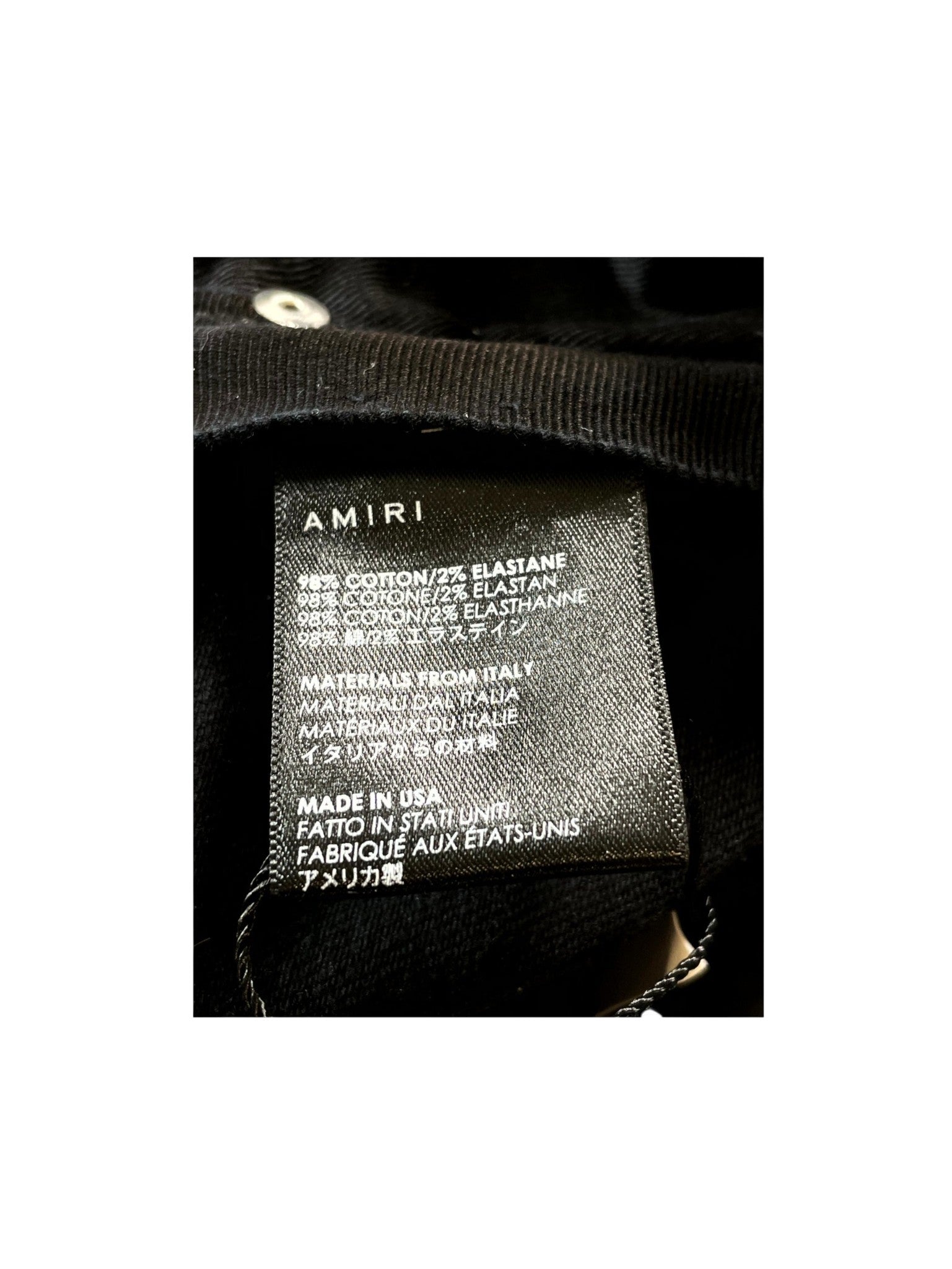 Amiri Track Stripe Black & Blue Jeans