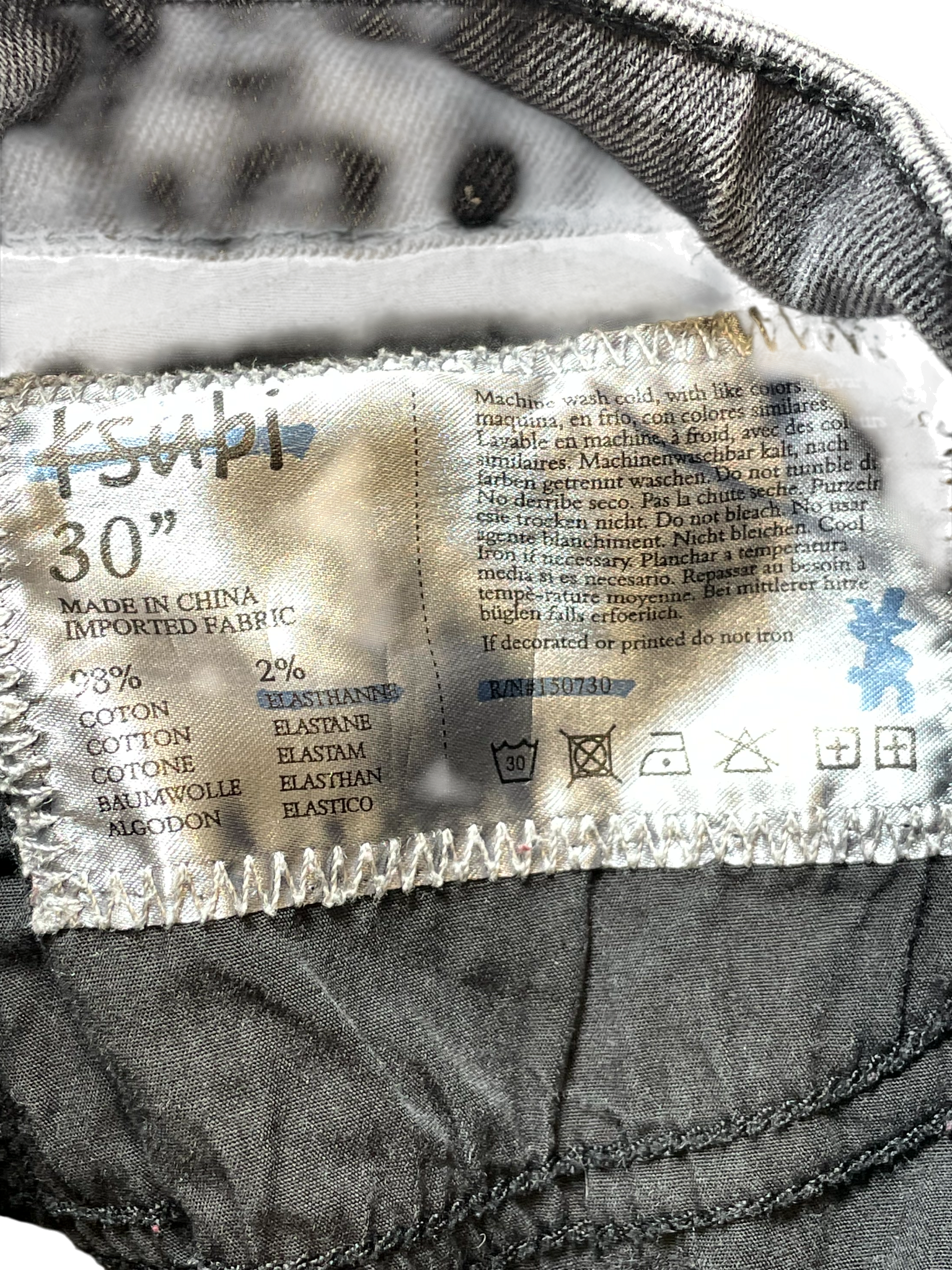 Ksubi Ripped Grey Wash Jeans