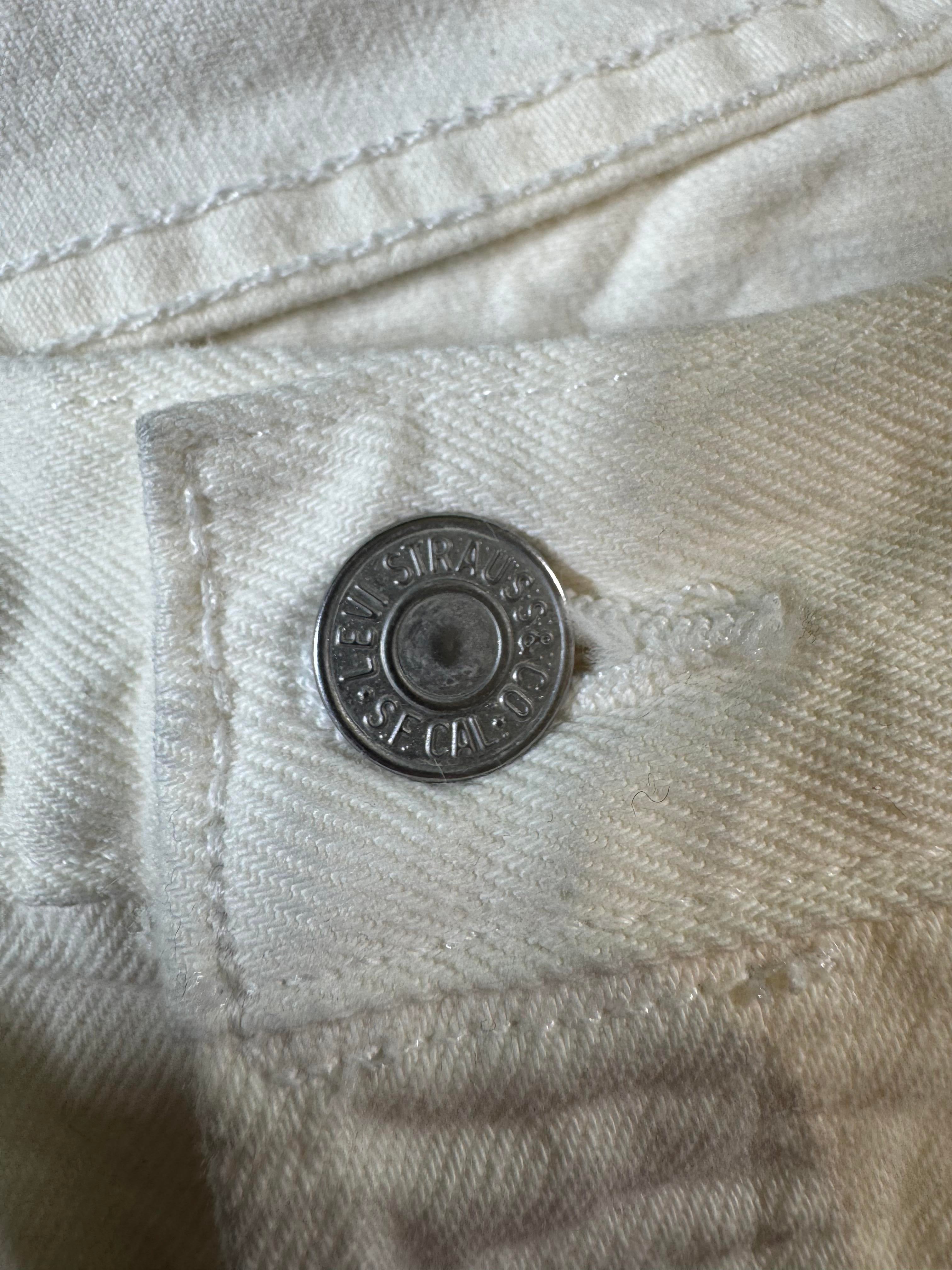 Denim Tears Wreath White Jeans
