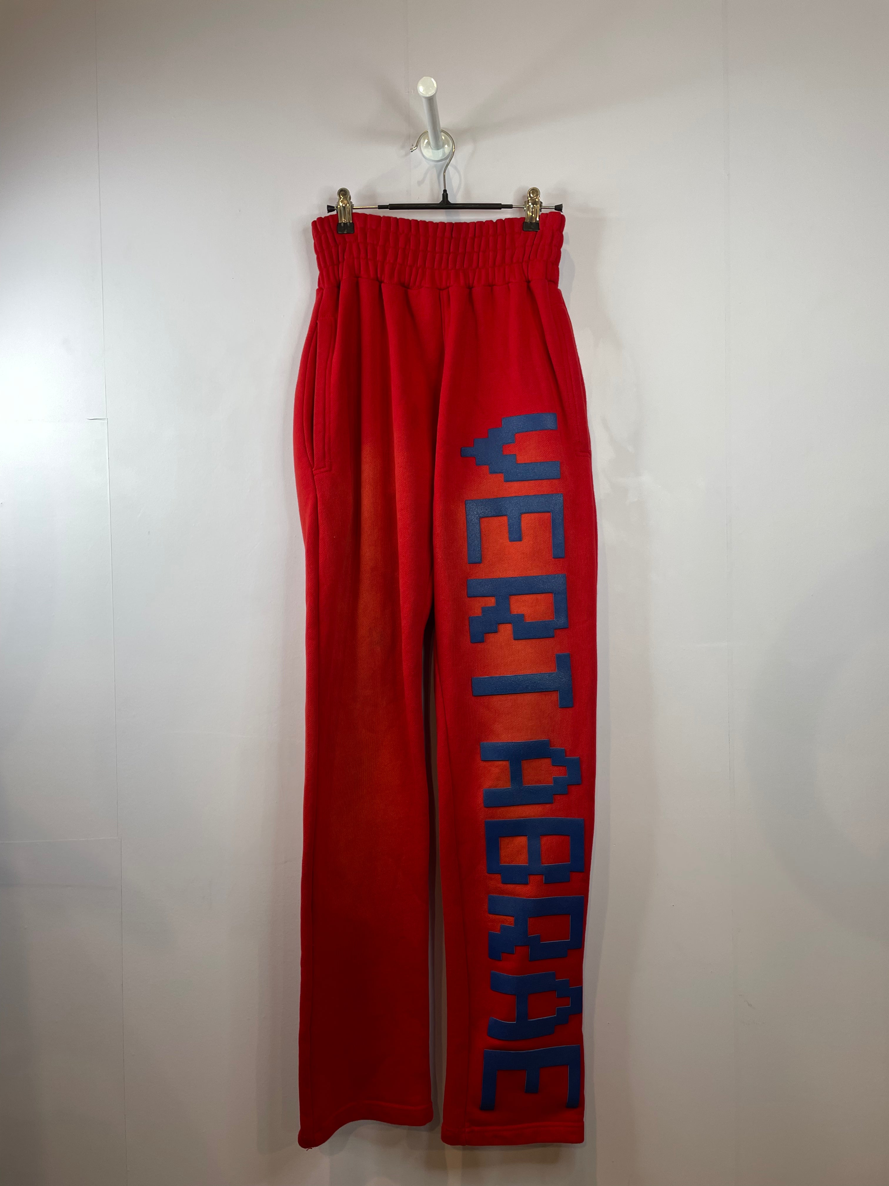 Vertabrae Red & Navy Sweatpants