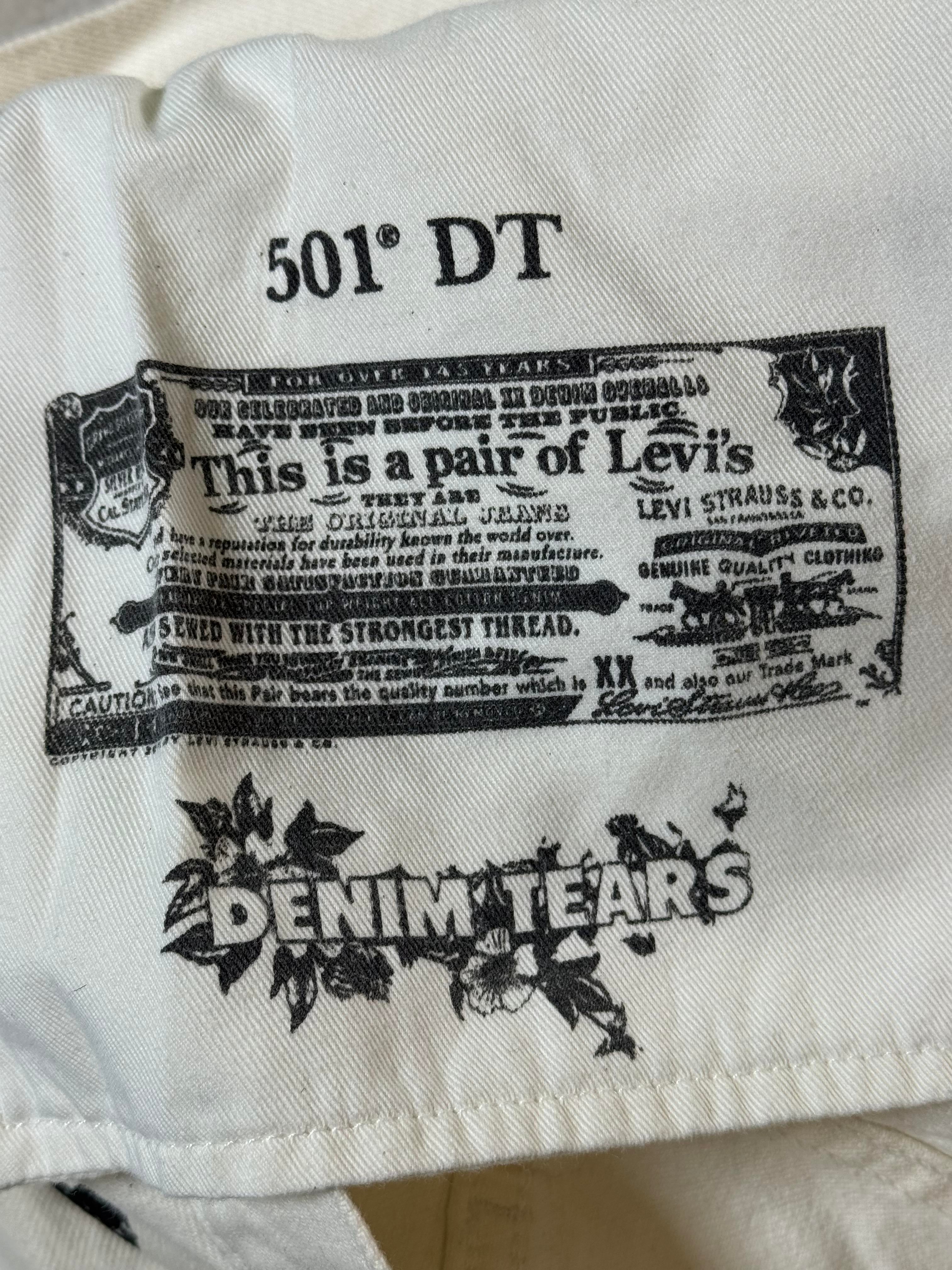 Denim Tears Wreath White & Black Jeans