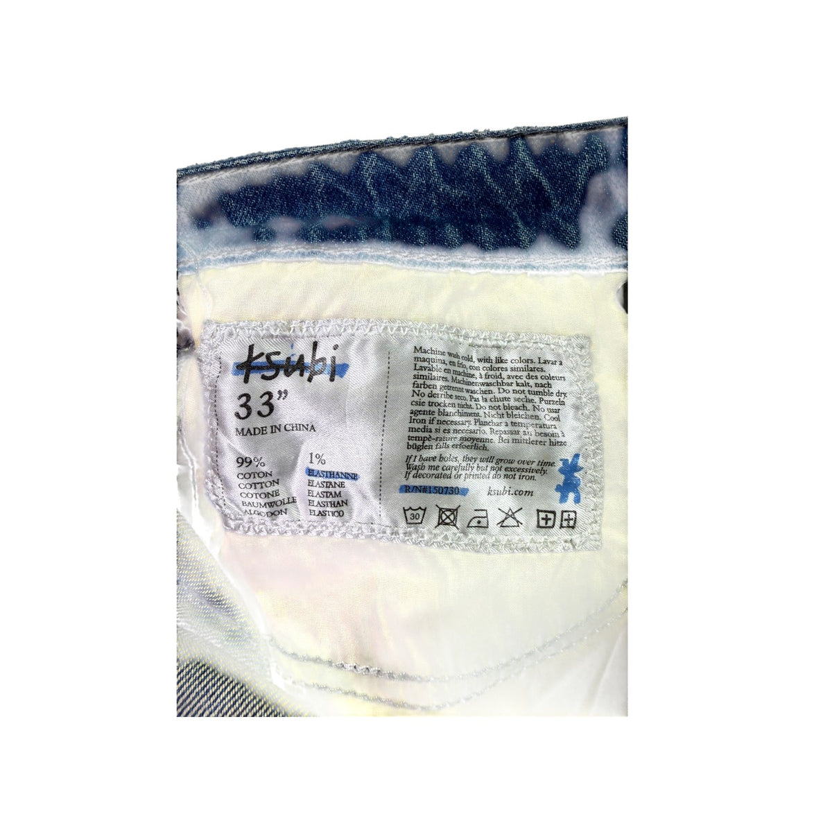 Ksubi Ripped Light Wash Jeans