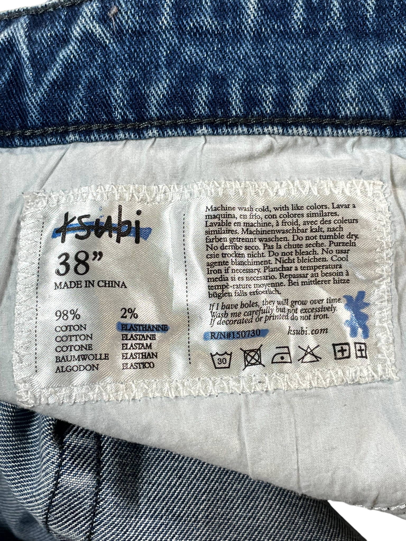 Ksubi Ripped Light Wash Jeans