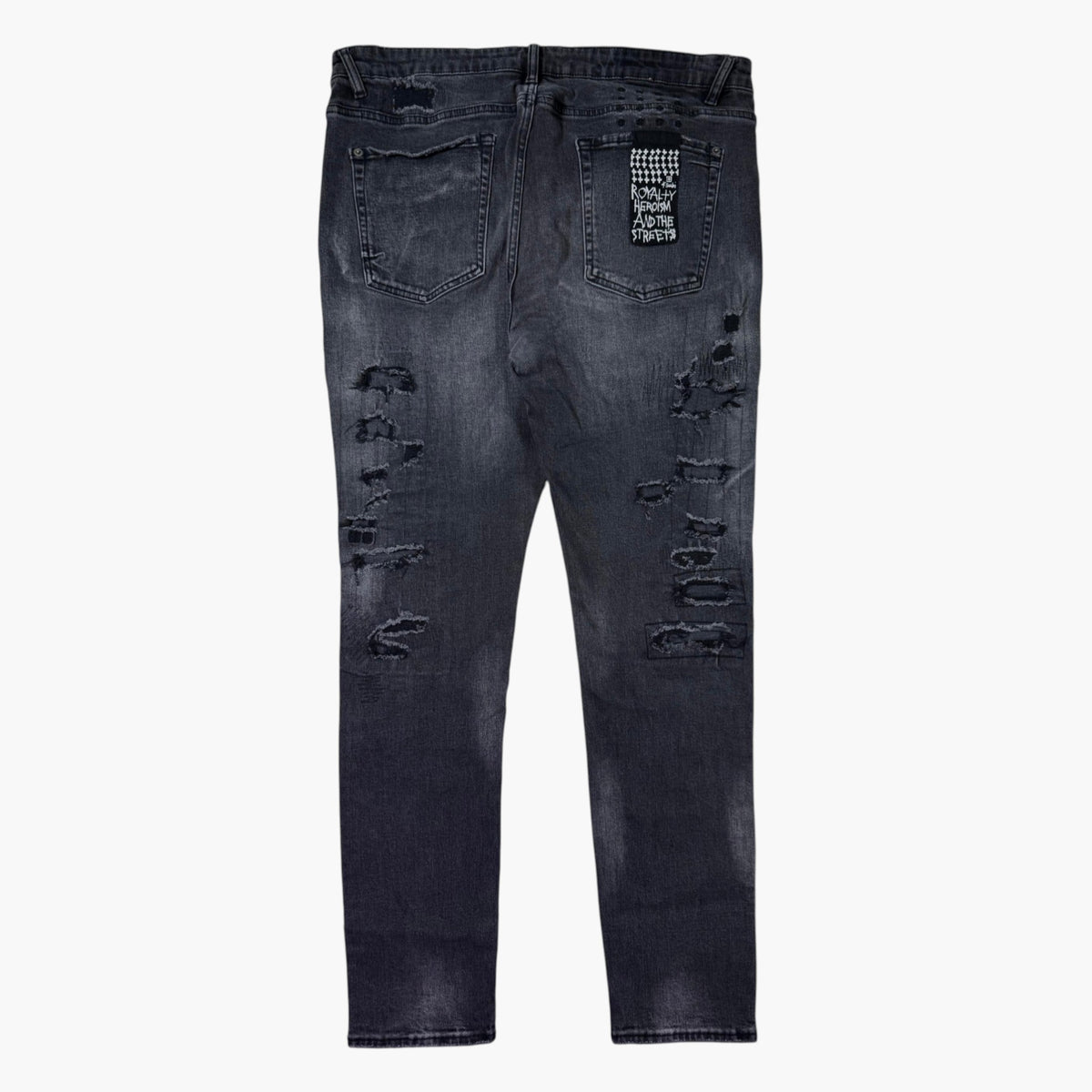 Ksubi Distressed Black Wash Jeans