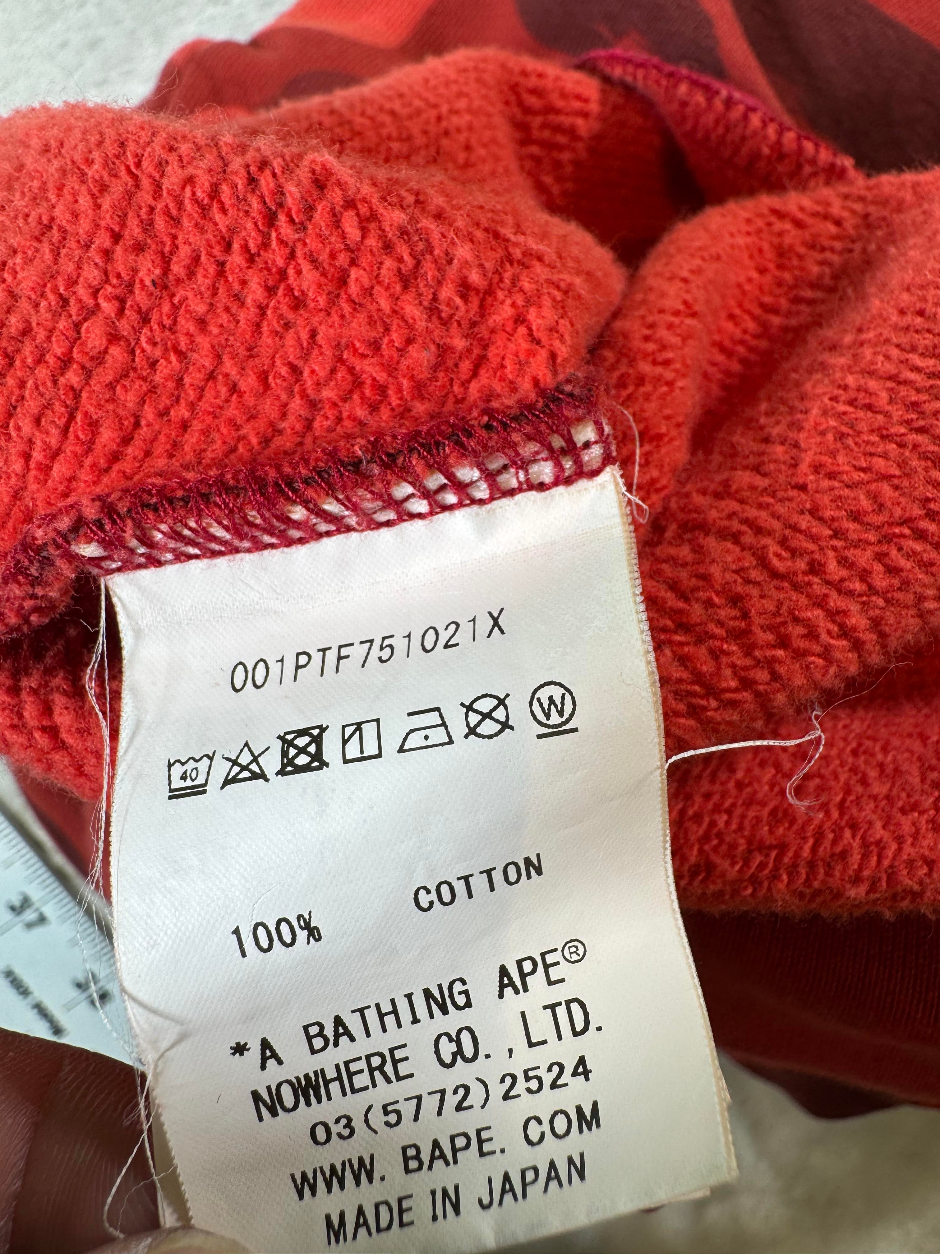 Bape Red Camo Sweats
