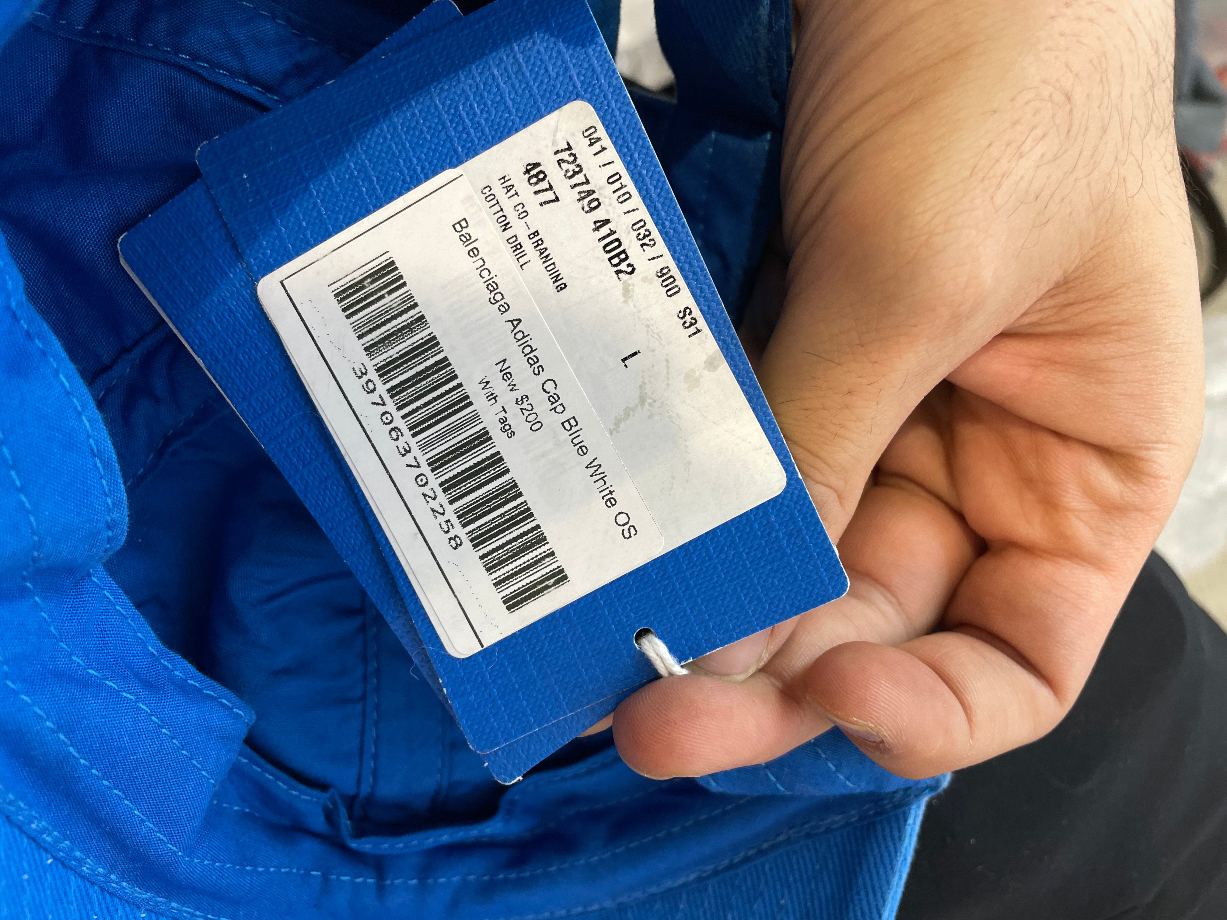 Balenciaga Adidas Blue Cap