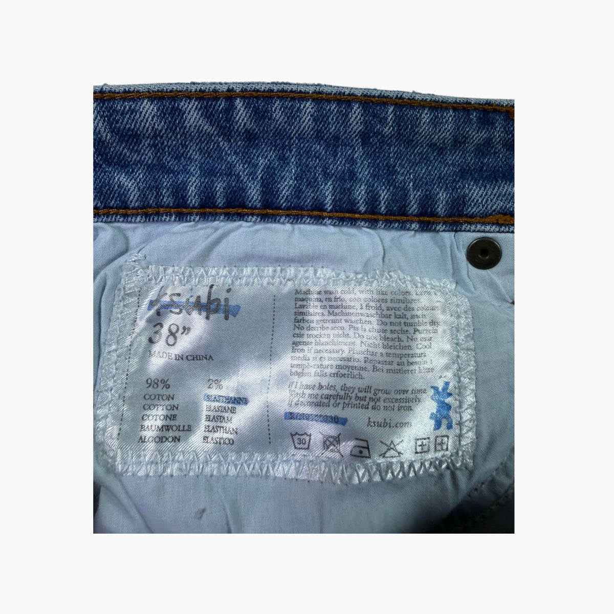 Ksubi Monogram Light Wash Jeans