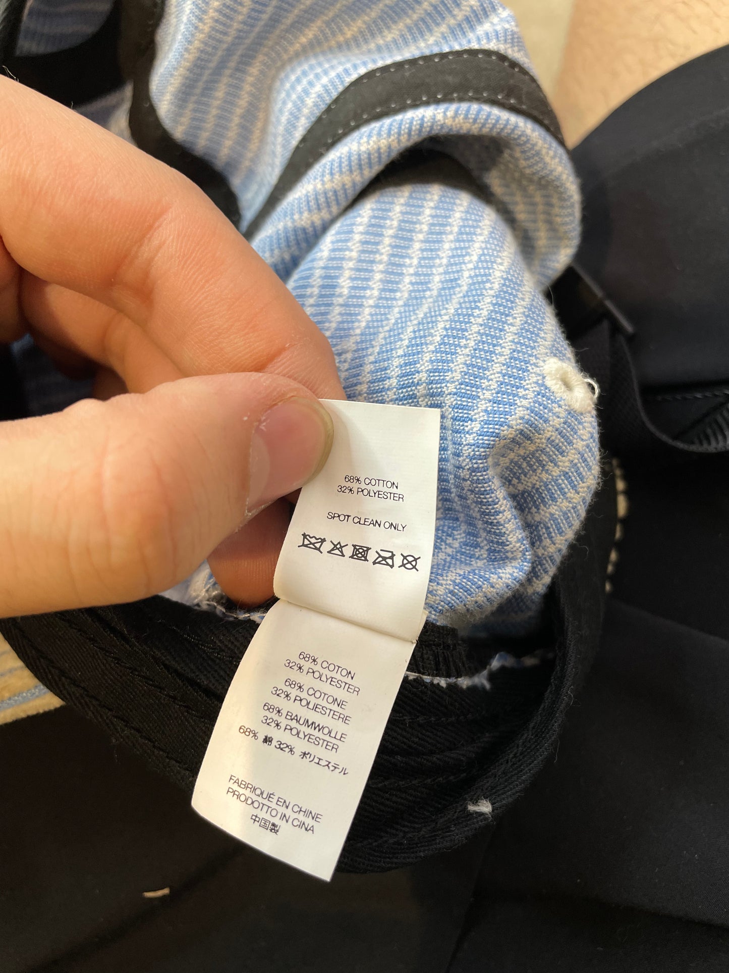 Supreme White & Blue Corduroy Cap