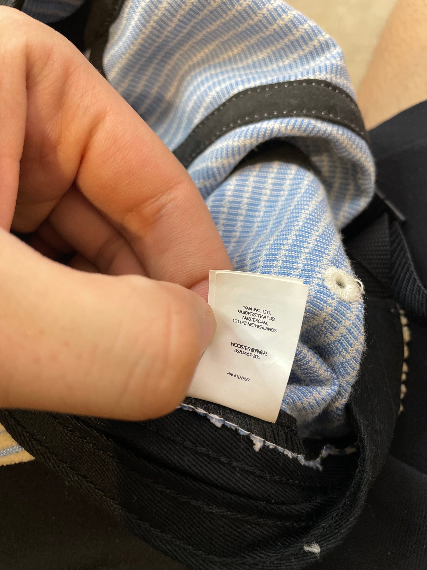 Supreme White & Blue Corduroy Cap