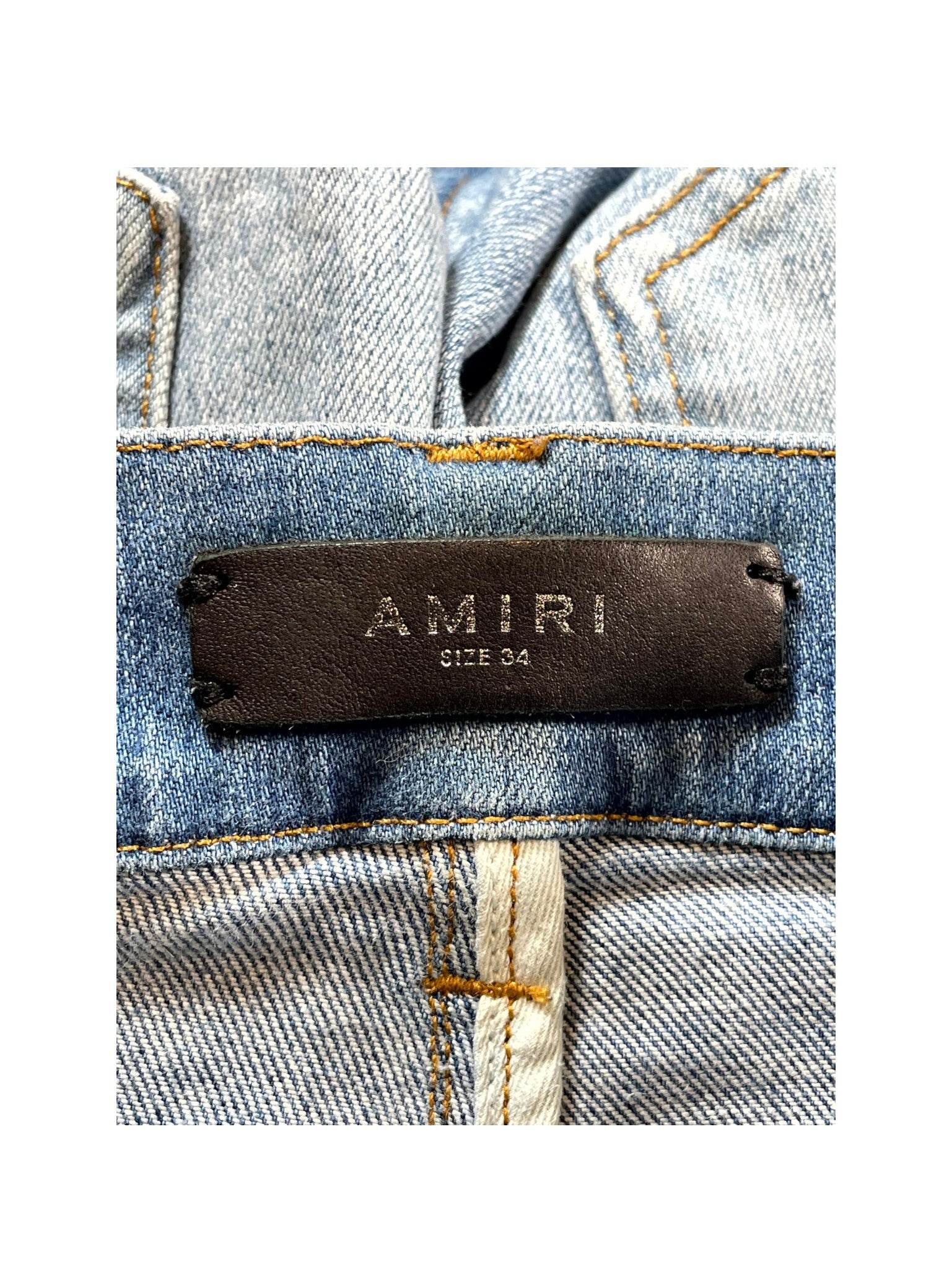 Amiri MX1 Hawaiian Patch Light Wash Jeans