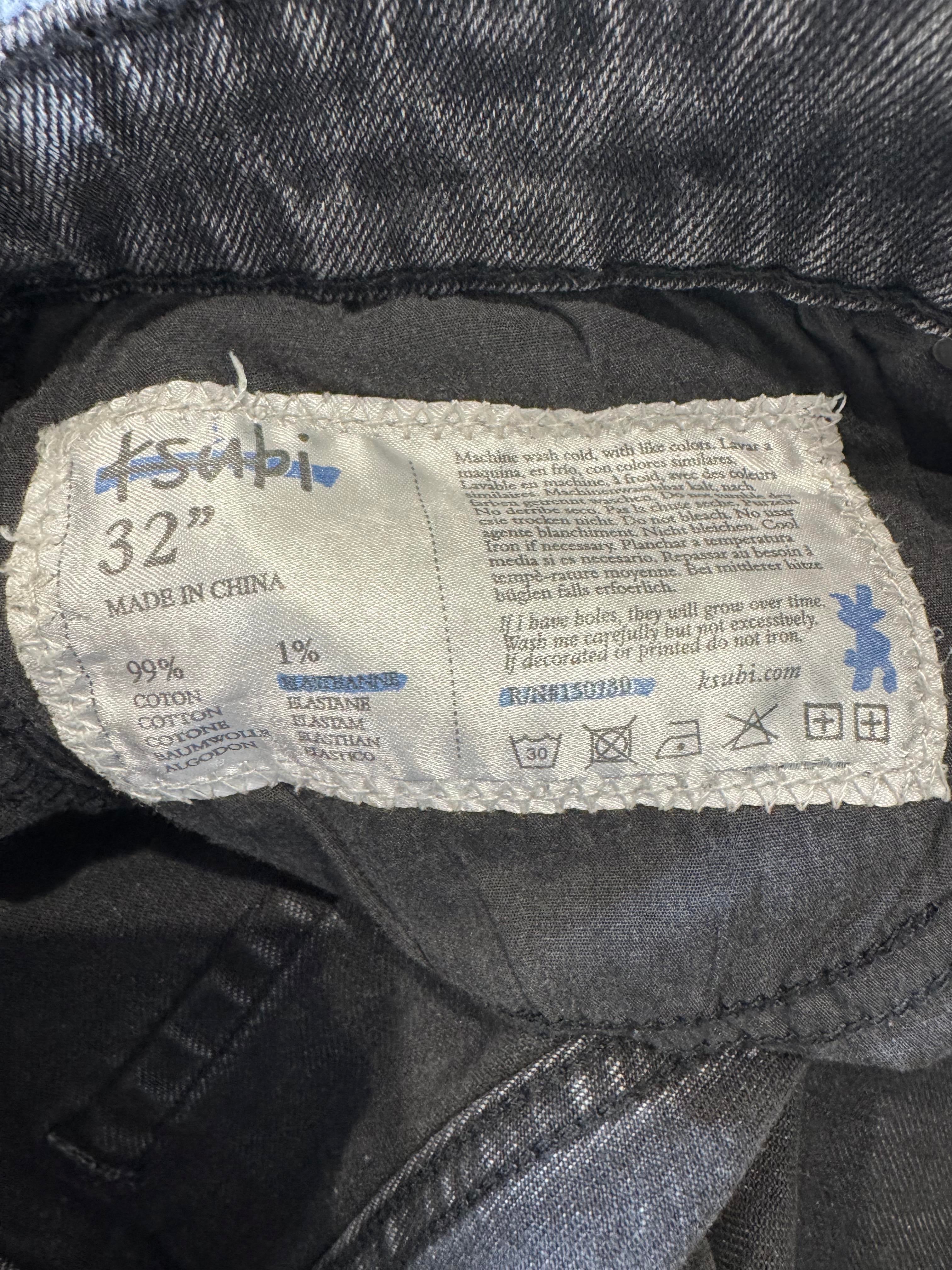 Purple Brand Paint Splatter Black Jeans