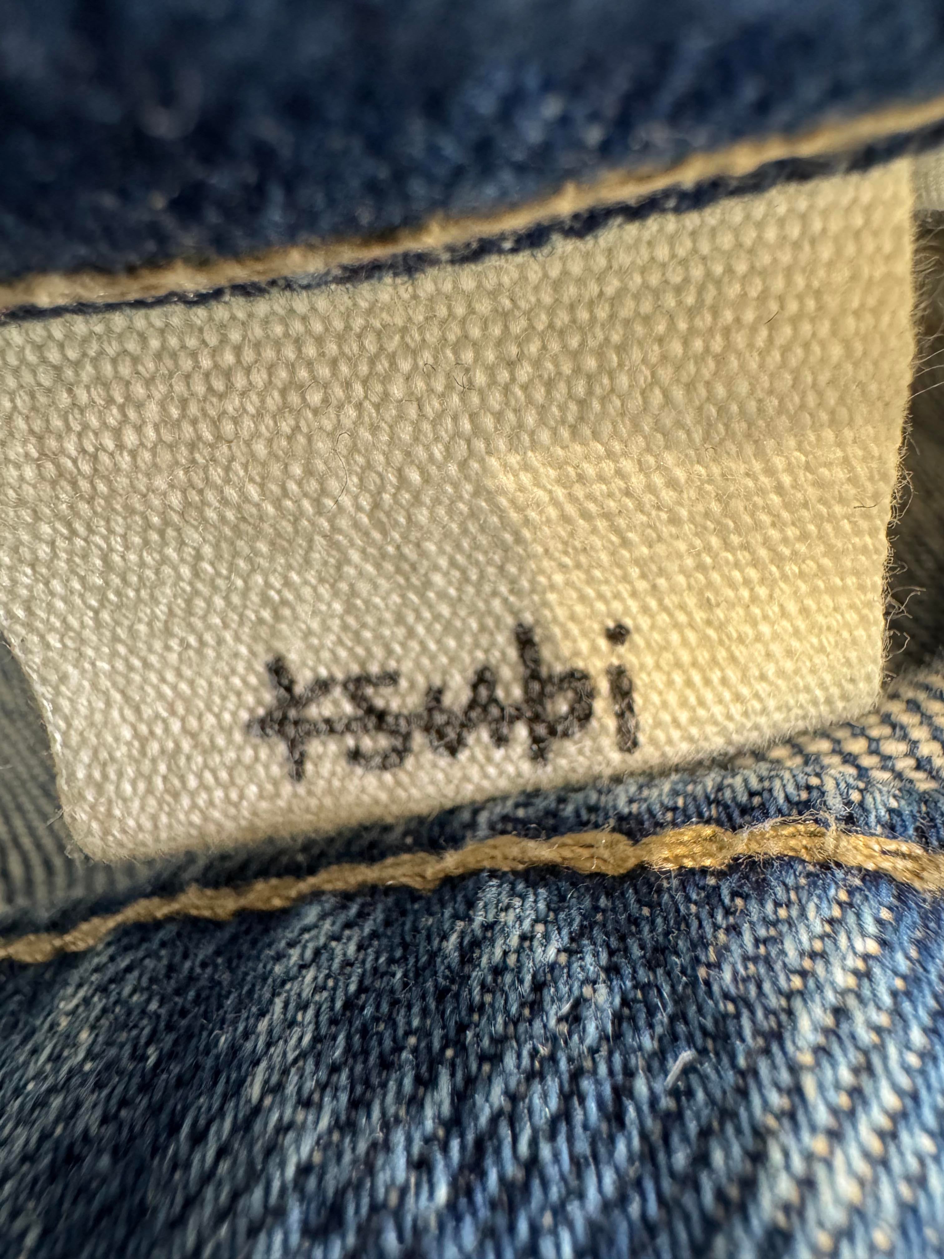 Ksubi Light Wash Knee Embroidery Jeans