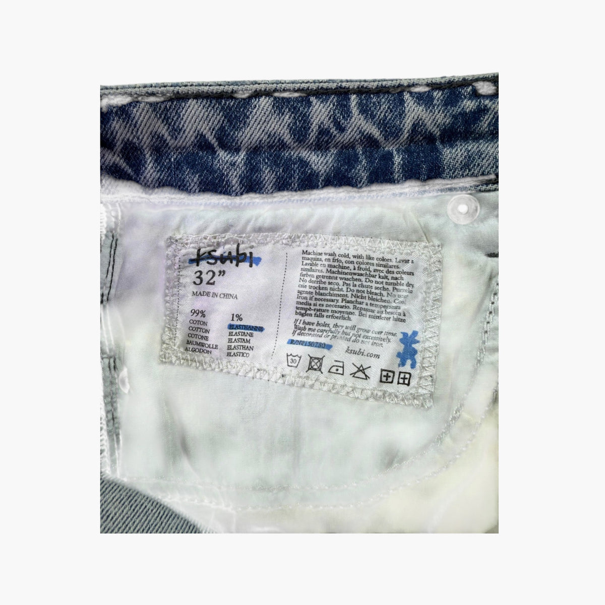 Ksubi Light Wash Bleached Jeans