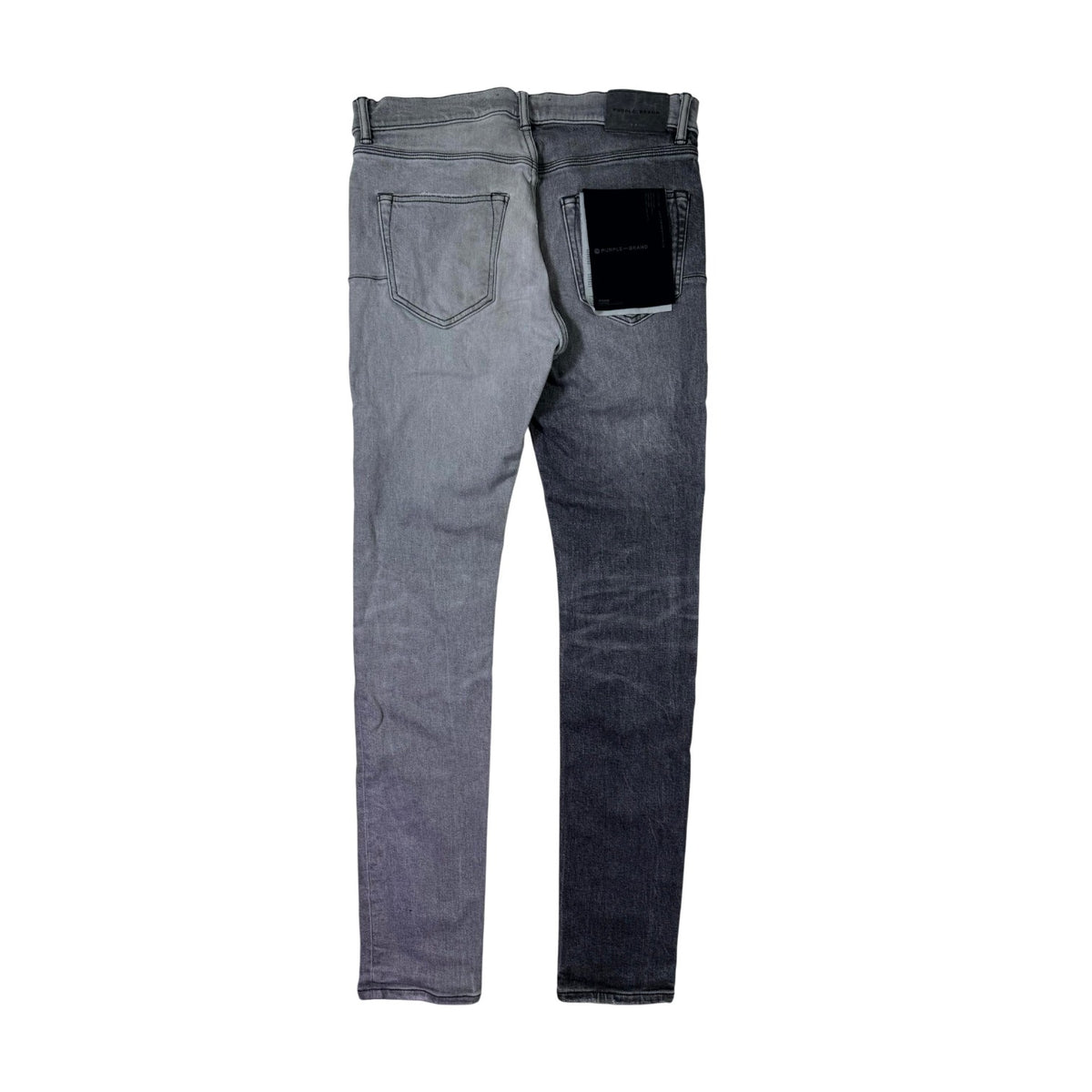 Purple Brand Two Tone Split Grey Wash Jeans