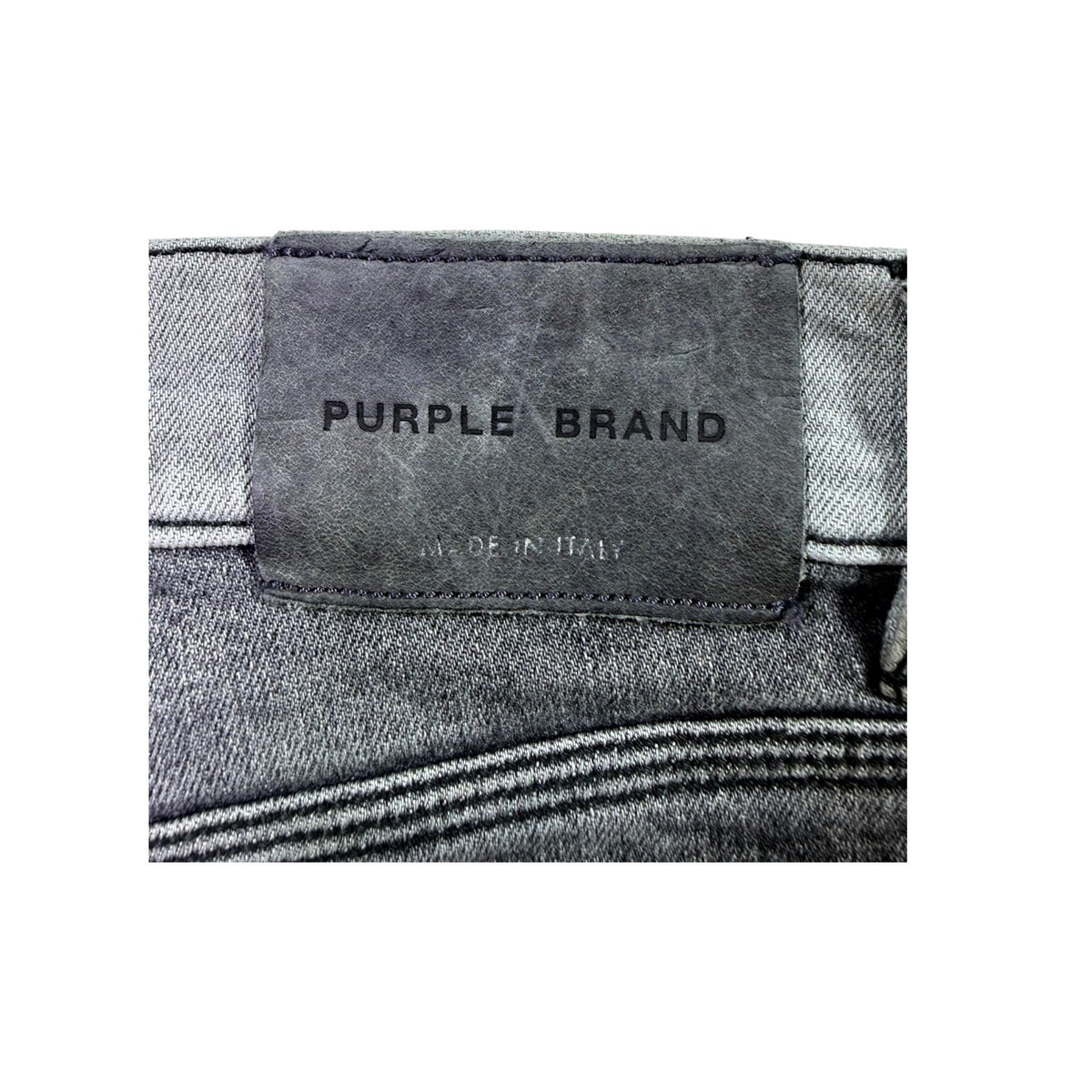Purple Brand Two Tone Split Grey Wash Jeans