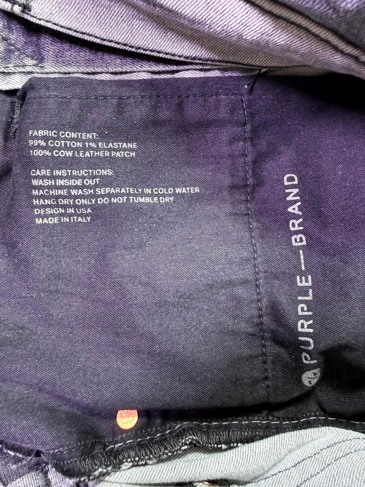 Purple Brand Two Tone Split Grey Wash Jeans