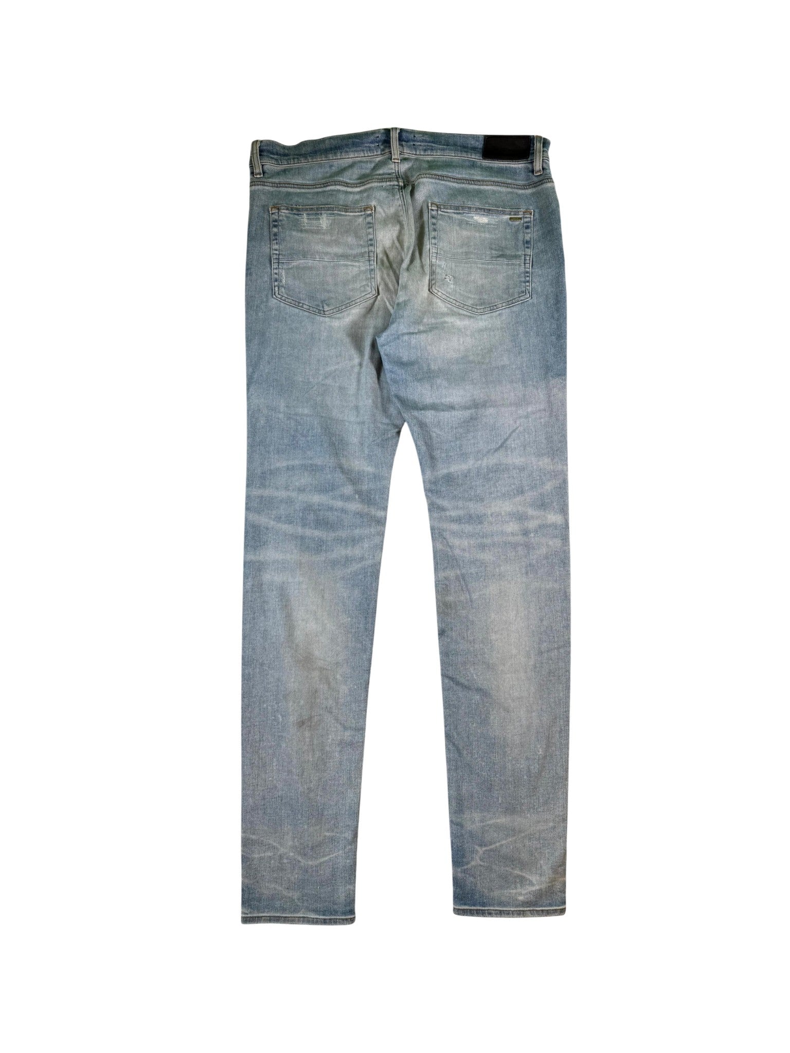 Amiri MX1 Patch Light Wash, Blue & Red Jeans