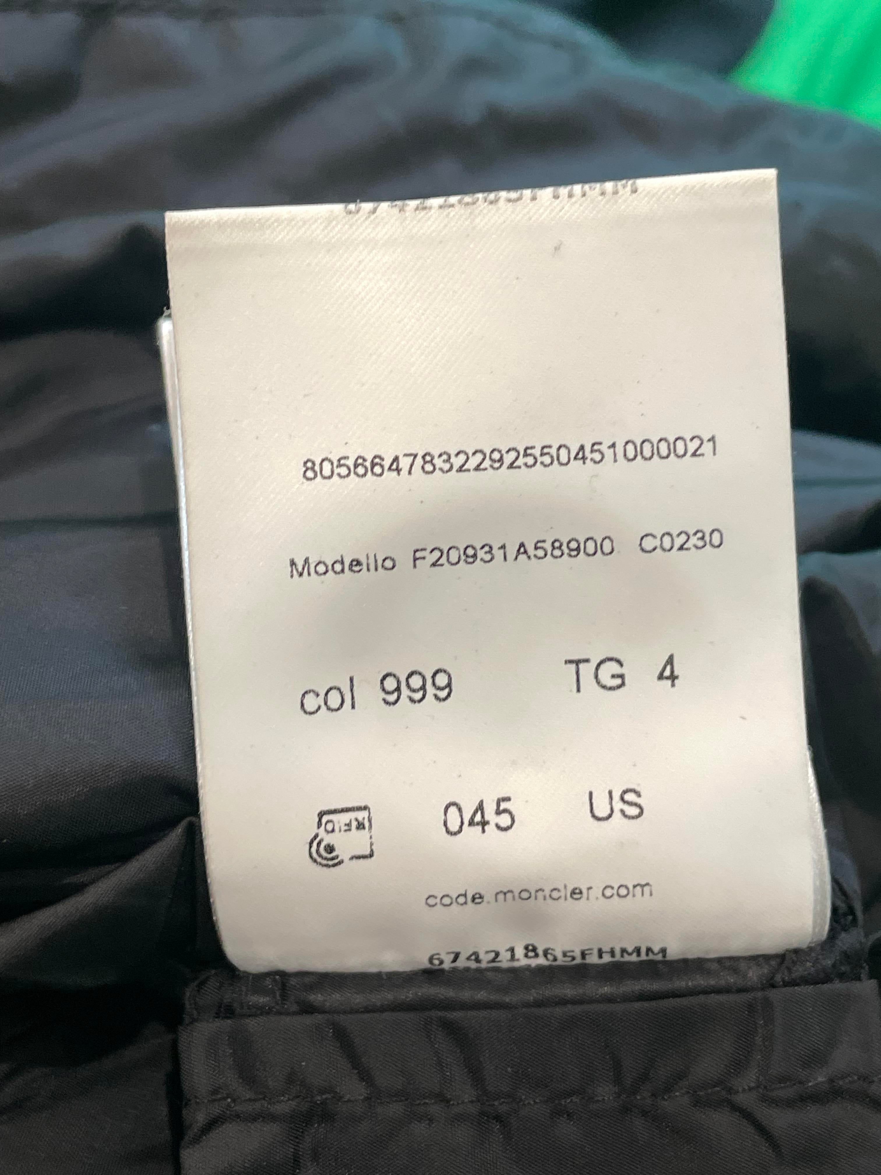 Moncler Black Puffer Coat Women's