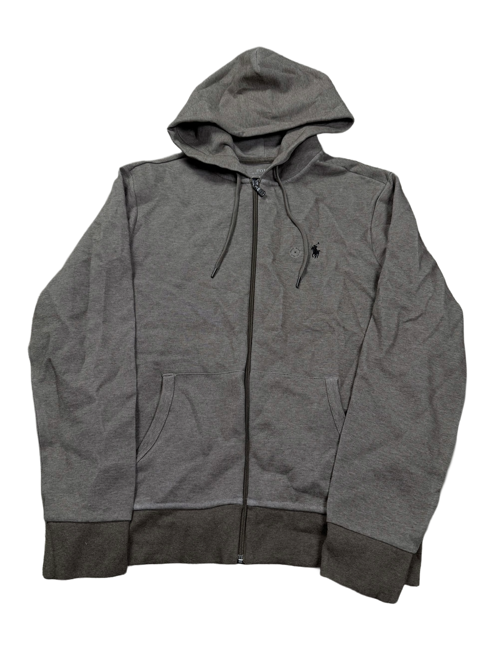 Polo Zip Up Light Brown Hoodie