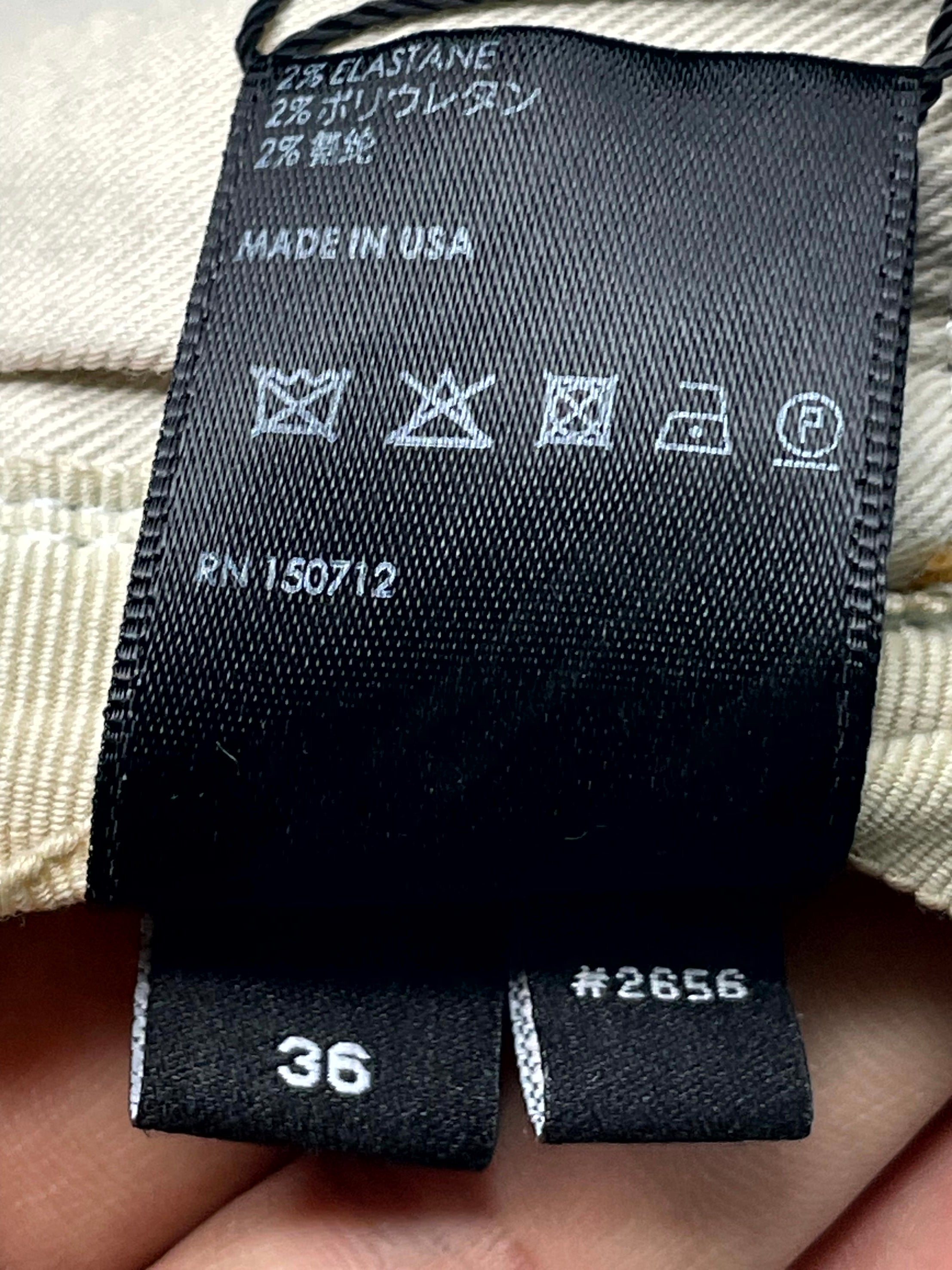 Amiri MX2 Plaid Patch Light Wash & Orange Jeans