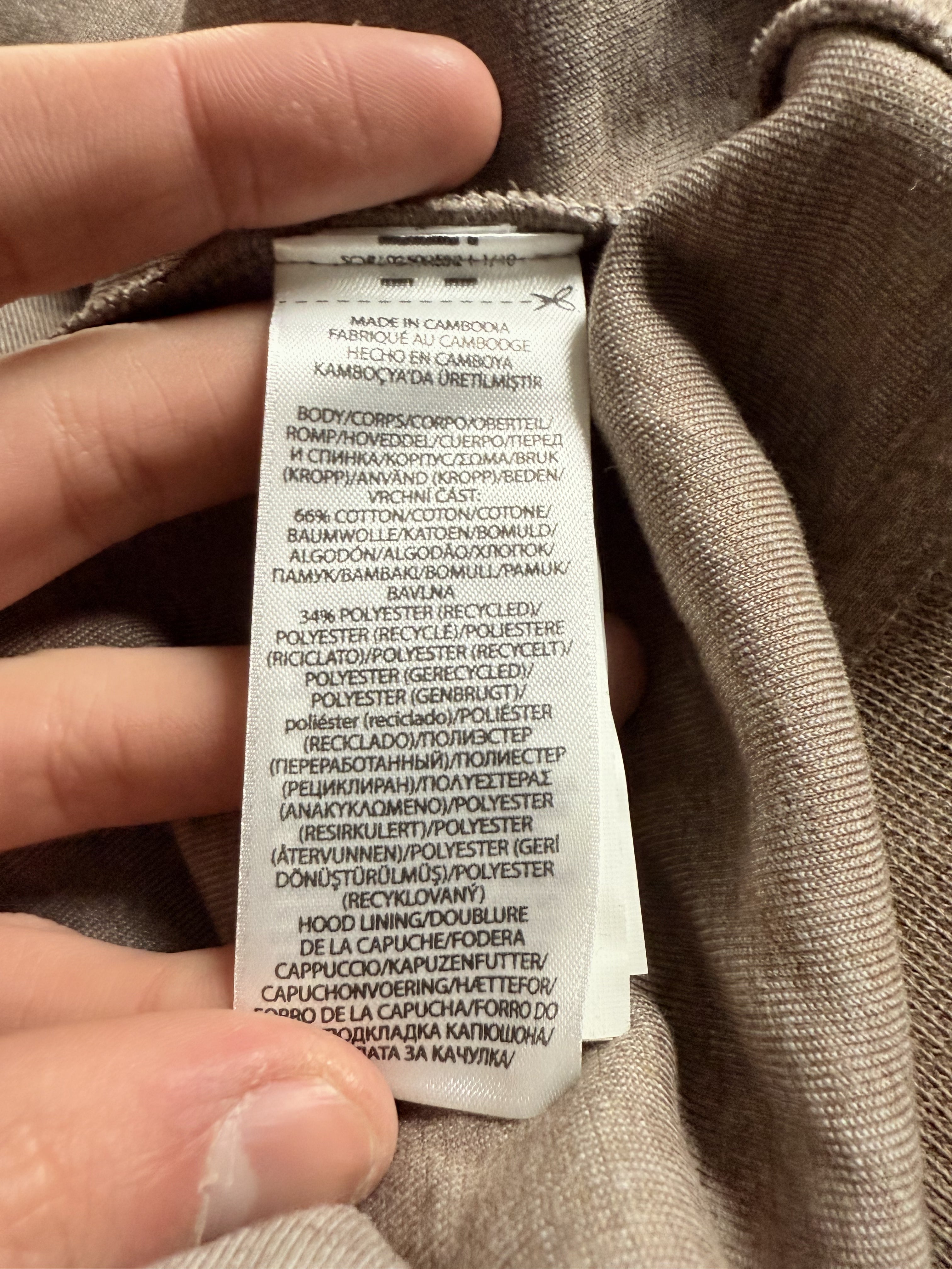 Polo Zip Up Light Brown Hoodie