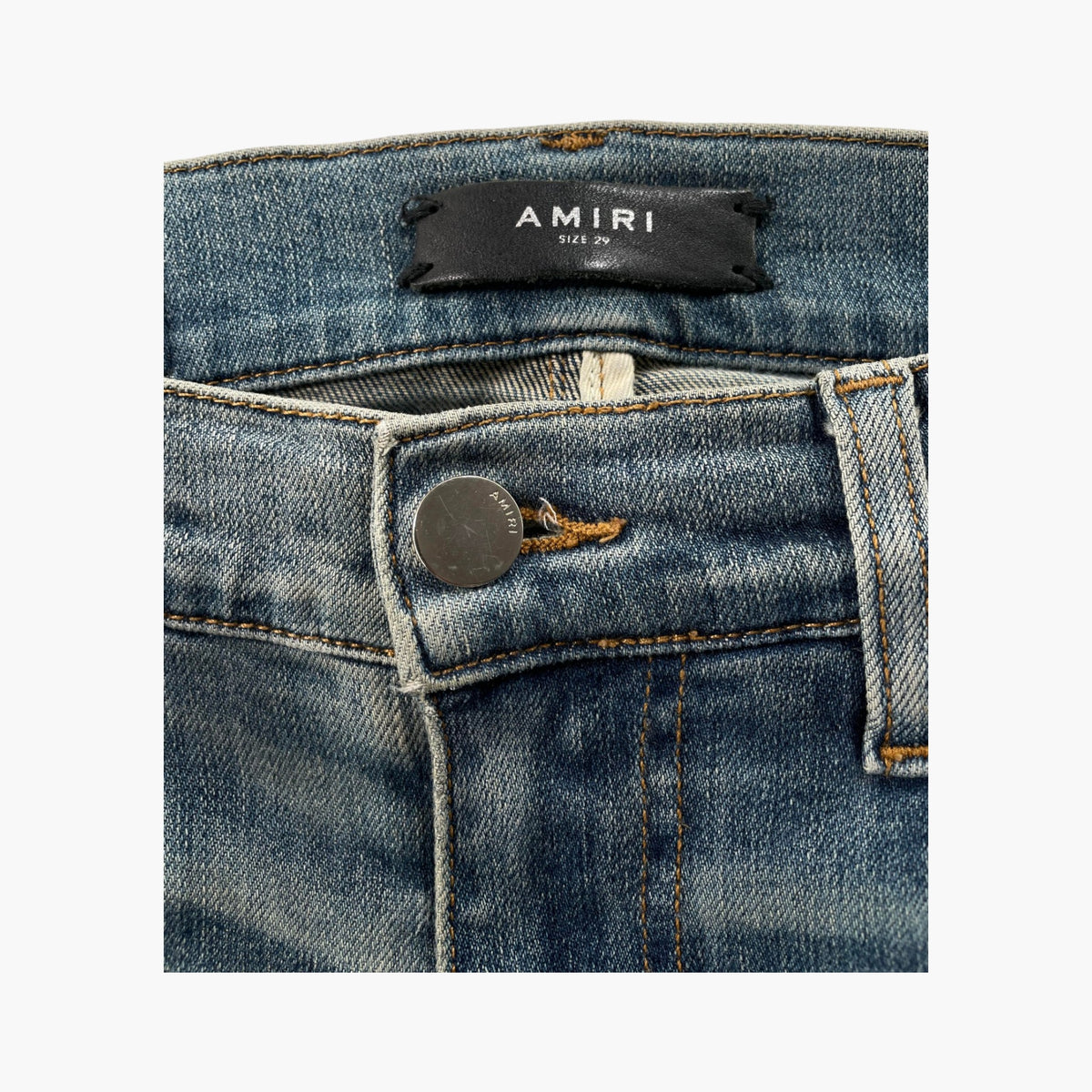 Amiri Thrasher Light Wash Plain Jeans