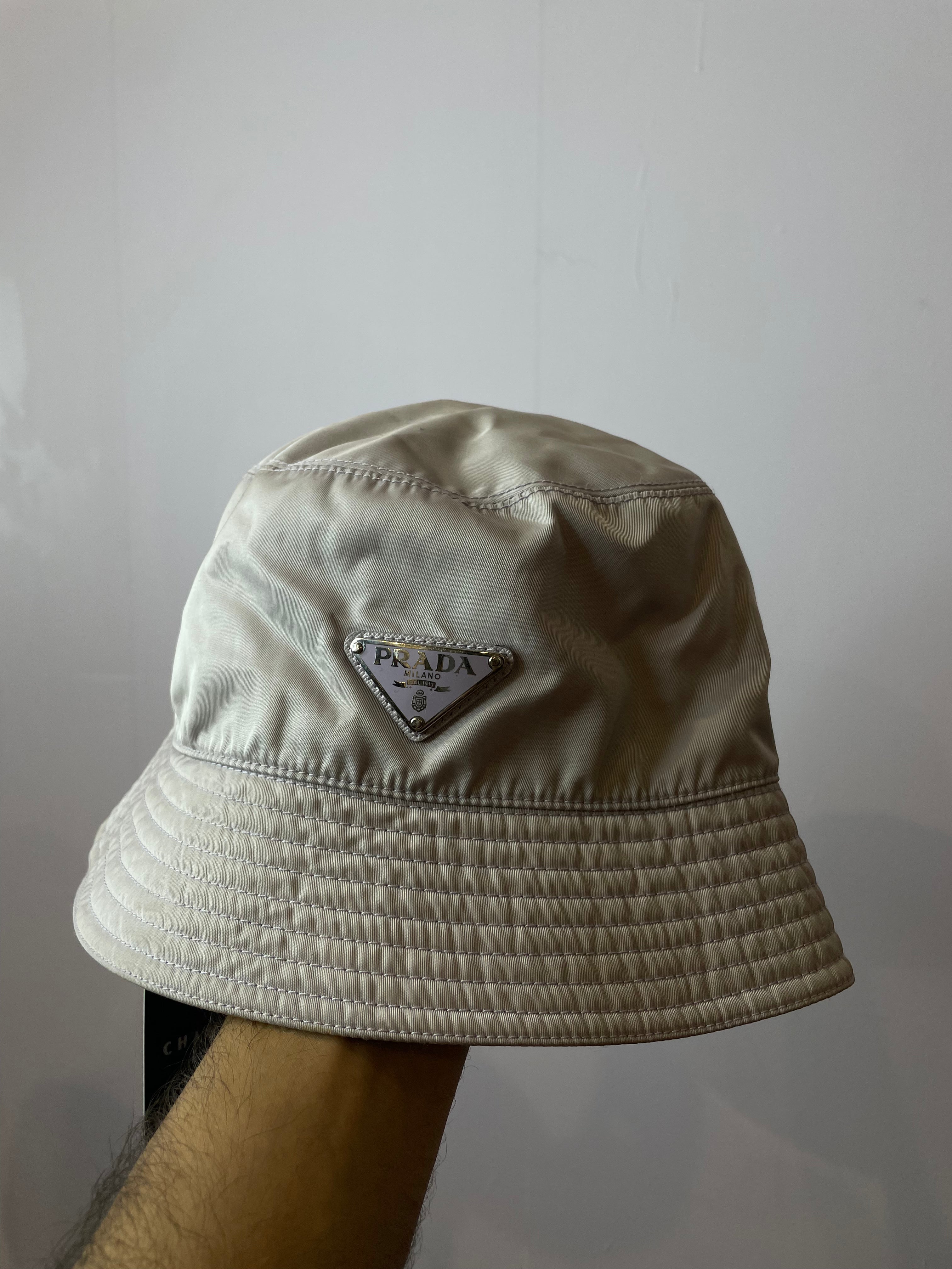 Prada Grey Bucket Hat