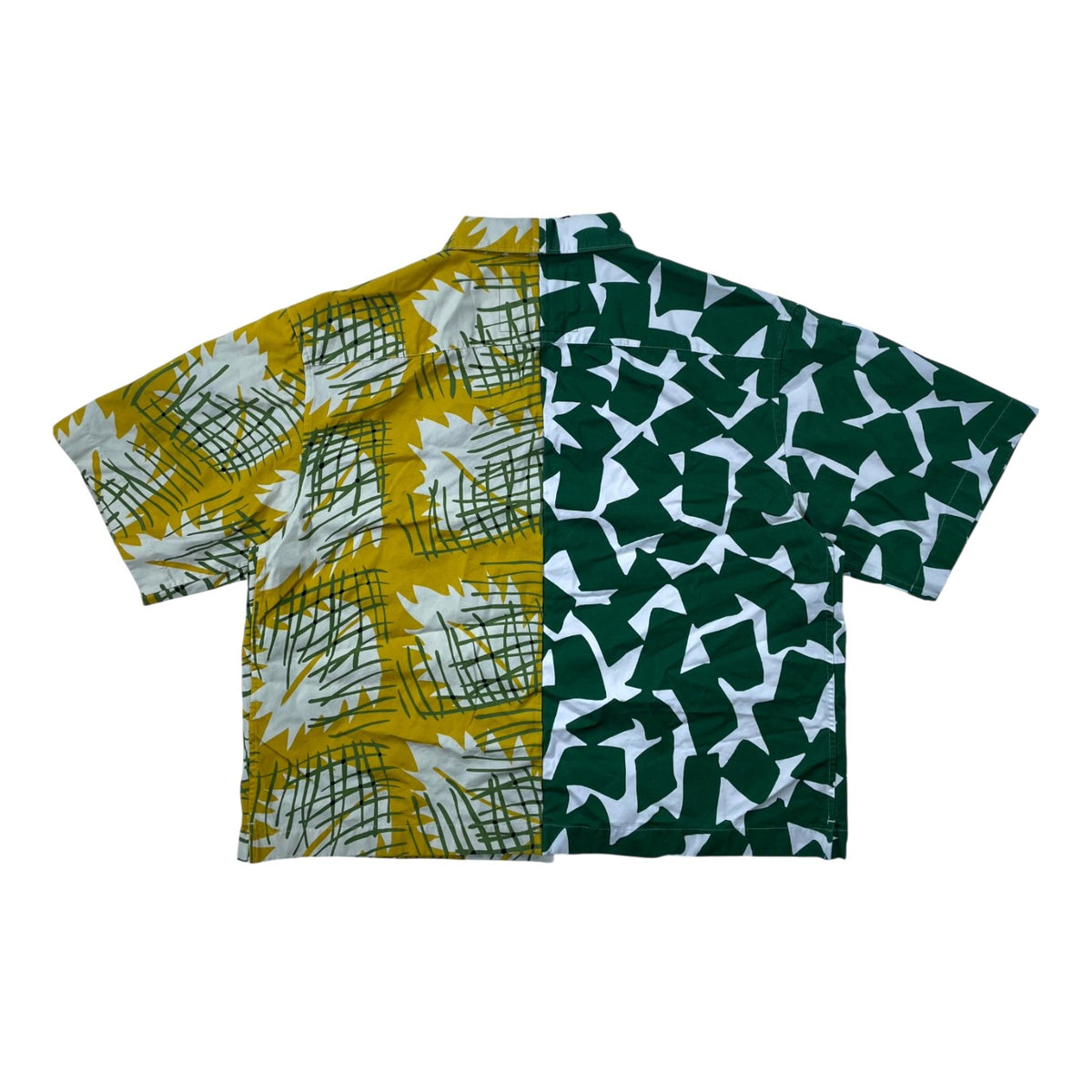 Prada Button Up Match Yellow Shirt