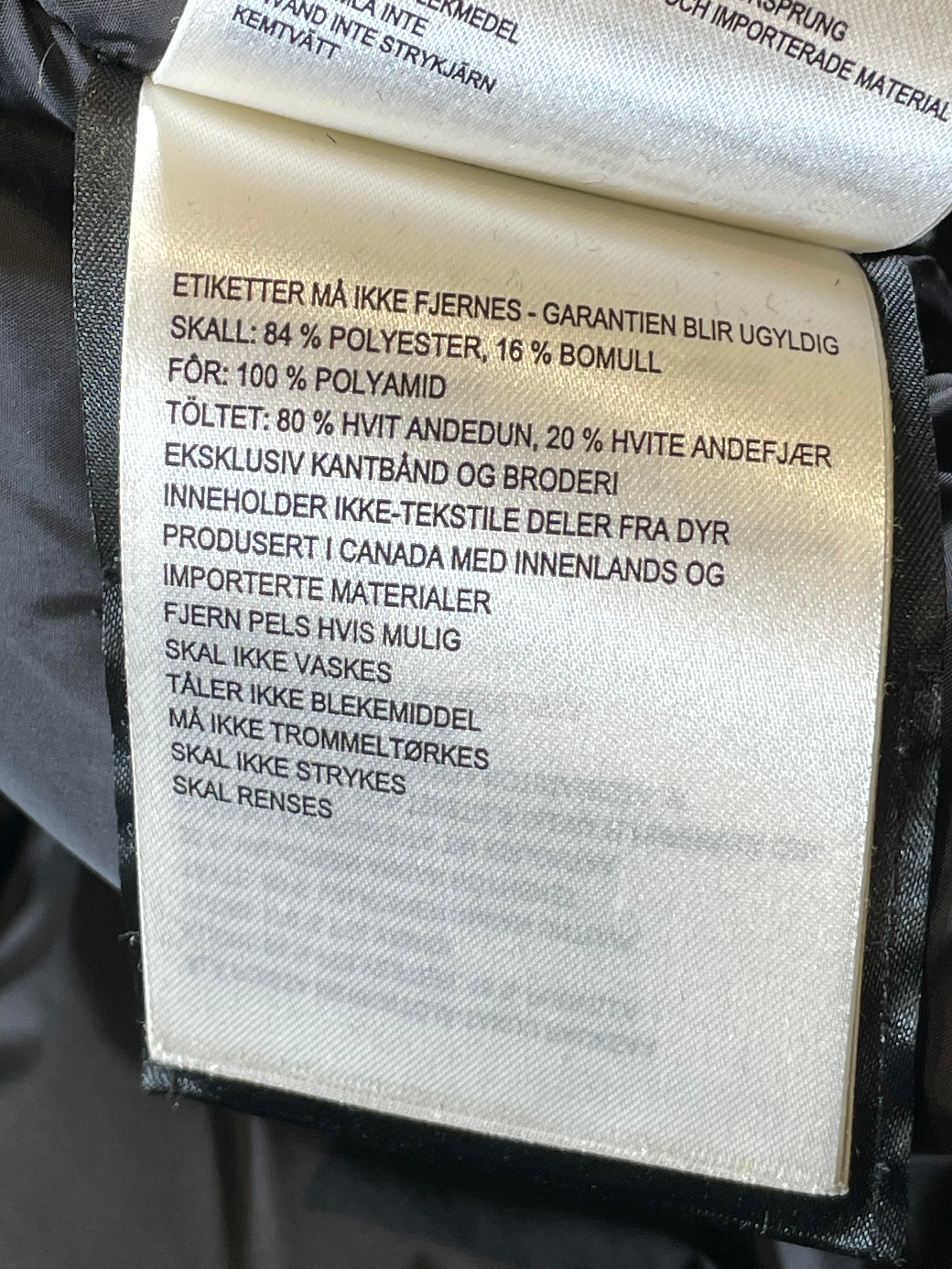 Canada Goose Black Puffer Jacket