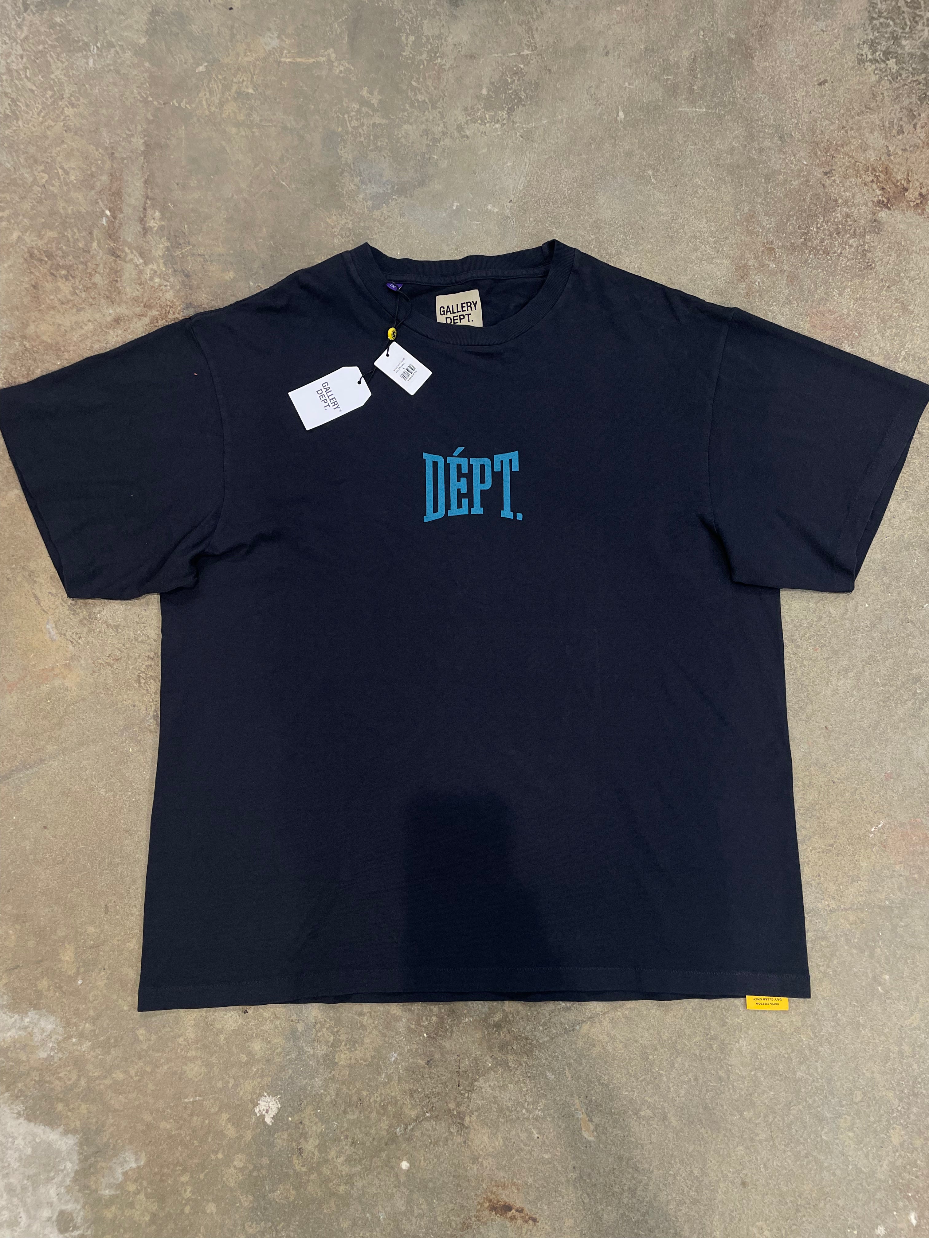 Gallery Dept Tee Navy Baby Blue New Large With Tags
