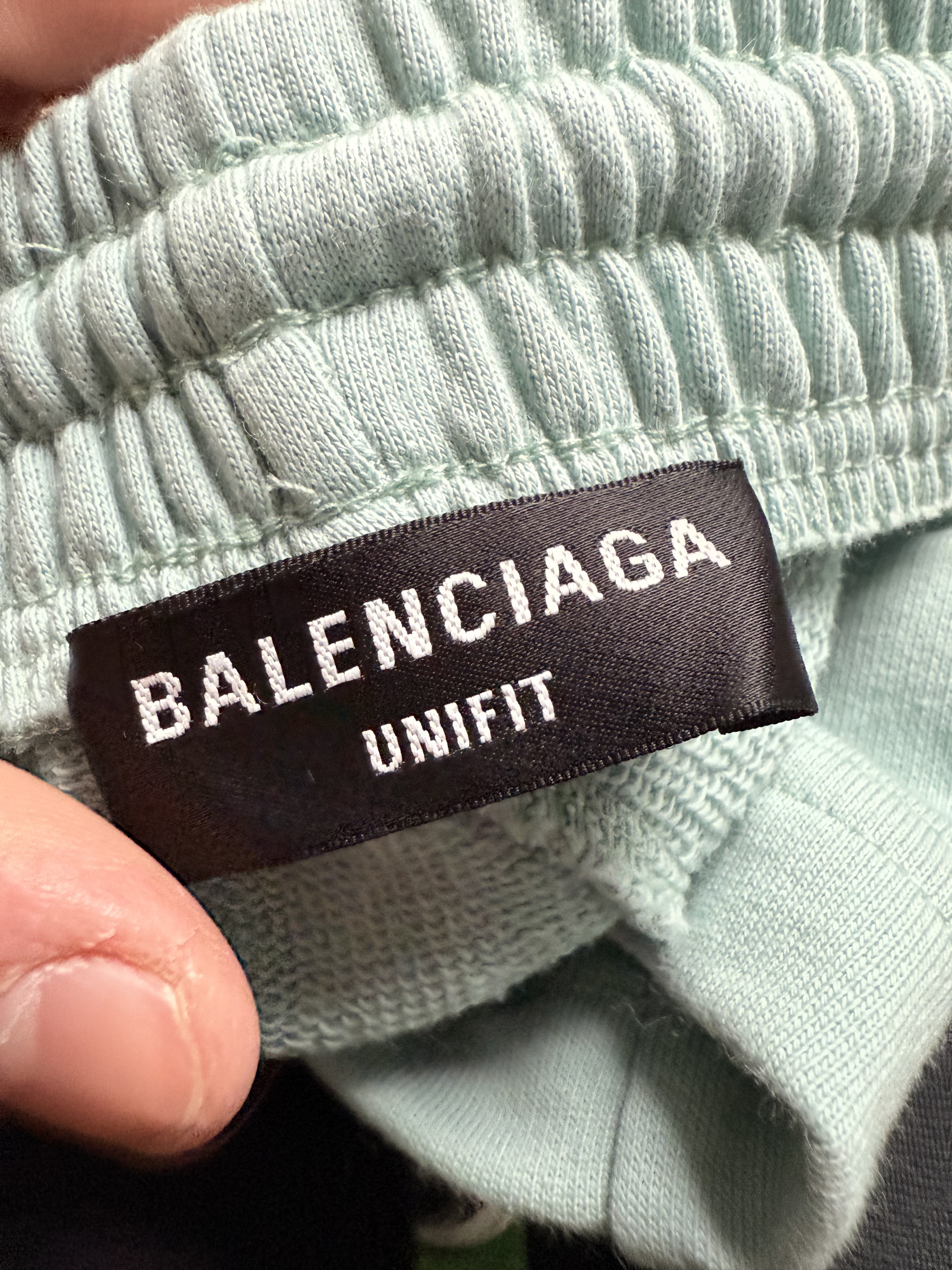 Balenciaga Teal Shorts BB Logo