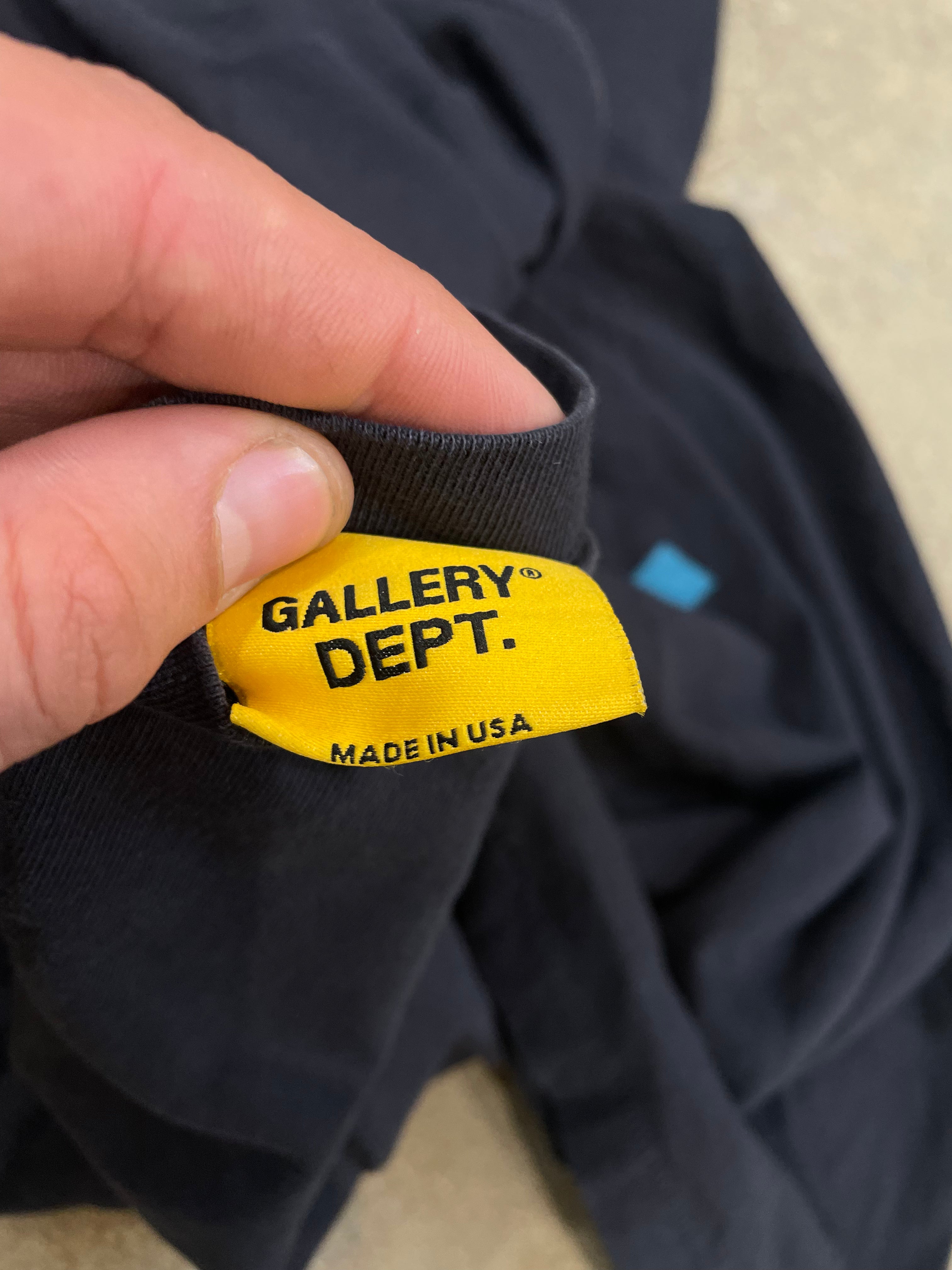 Gallery Dept Tee Navy Baby Blue New Large With Tags